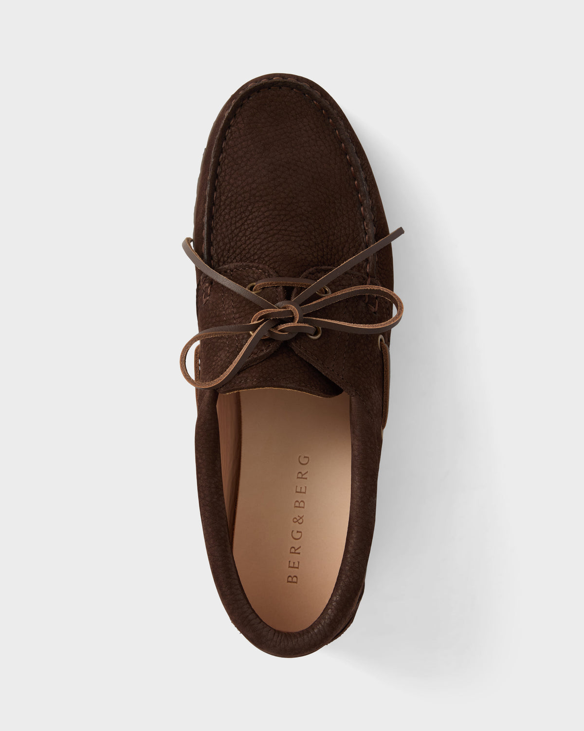 Sixten Chunky Boat Shoe - Dark Brown Grain Berg & Berg
