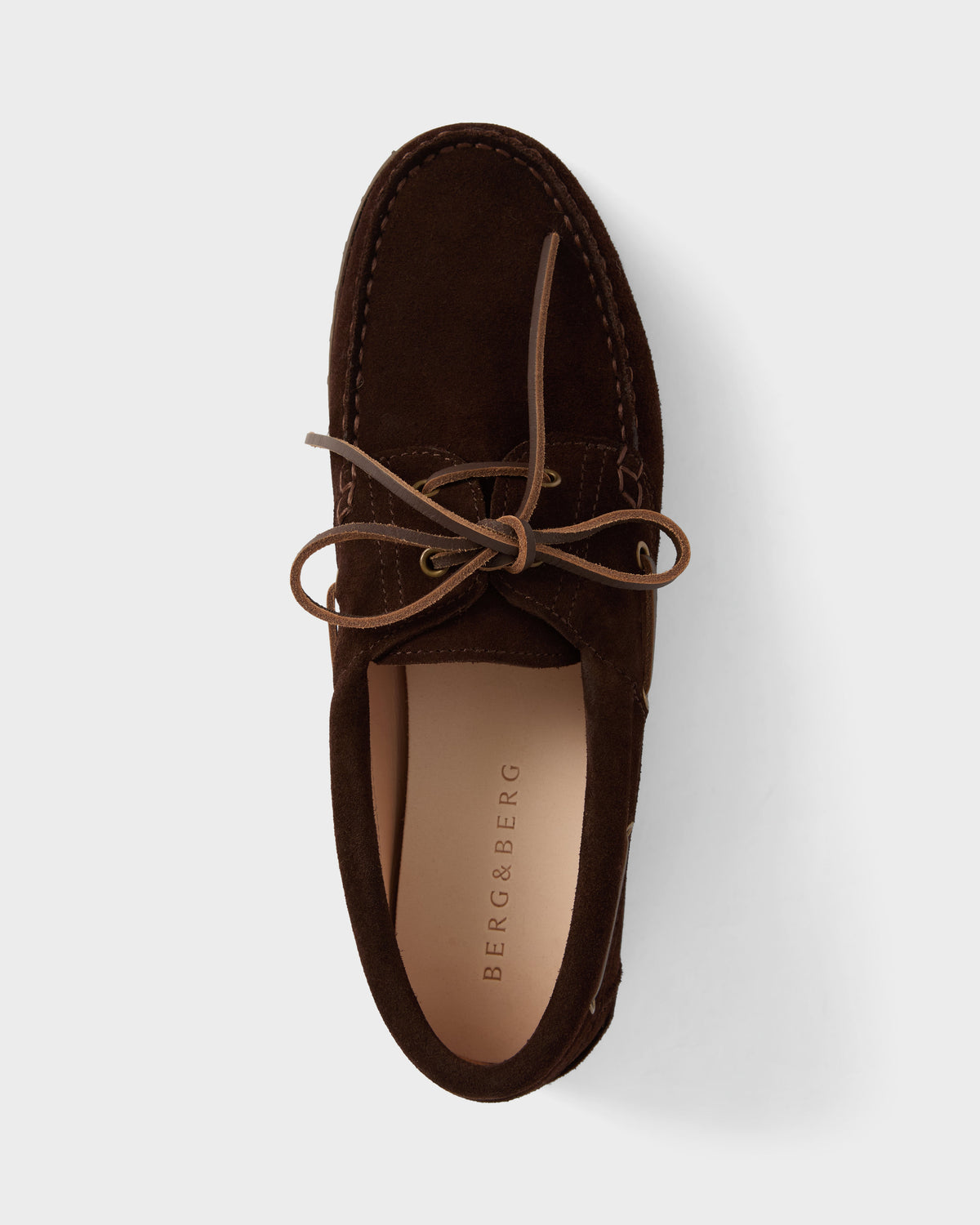 Sixten Chunky Boat Shoe - Mid Brown Suede Berg & Berg