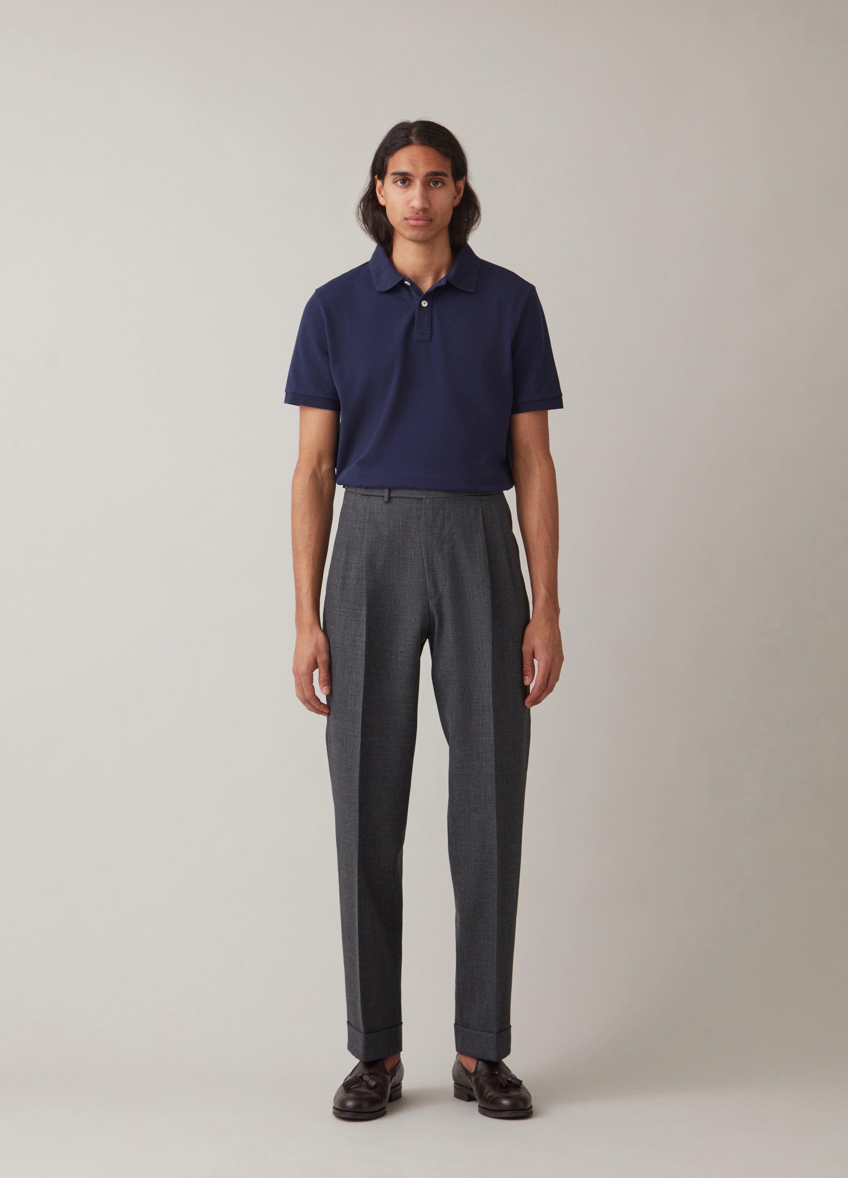 Ture Short Sleeve Polo Shirt - Navy Berg & Berg