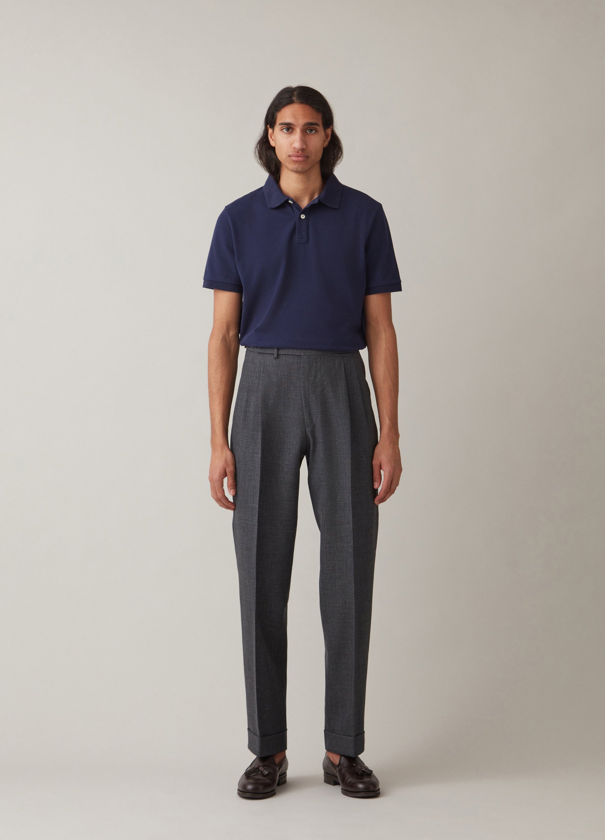 Ture Short Sleeve Polo Shirt - Navy Berg & Berg