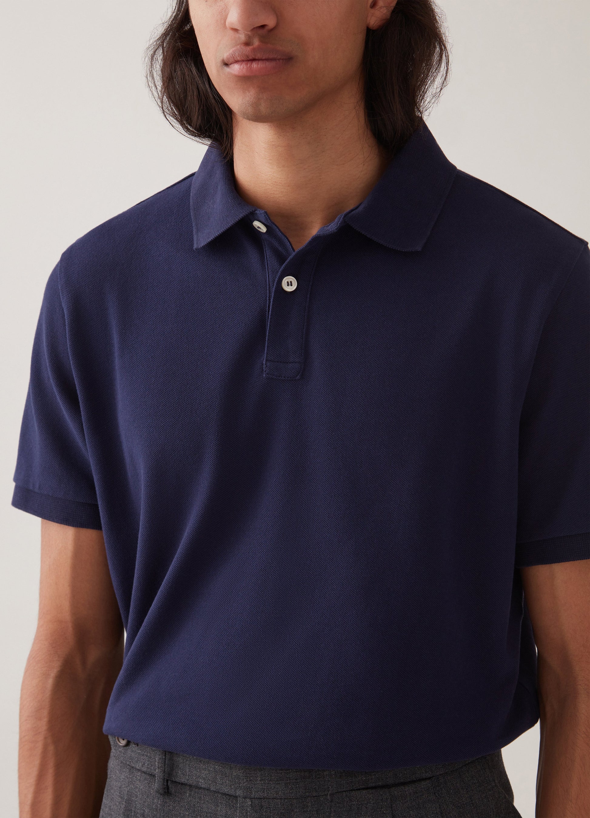 Ture Short Sleeve Polo Shirt - Navy Berg & Berg