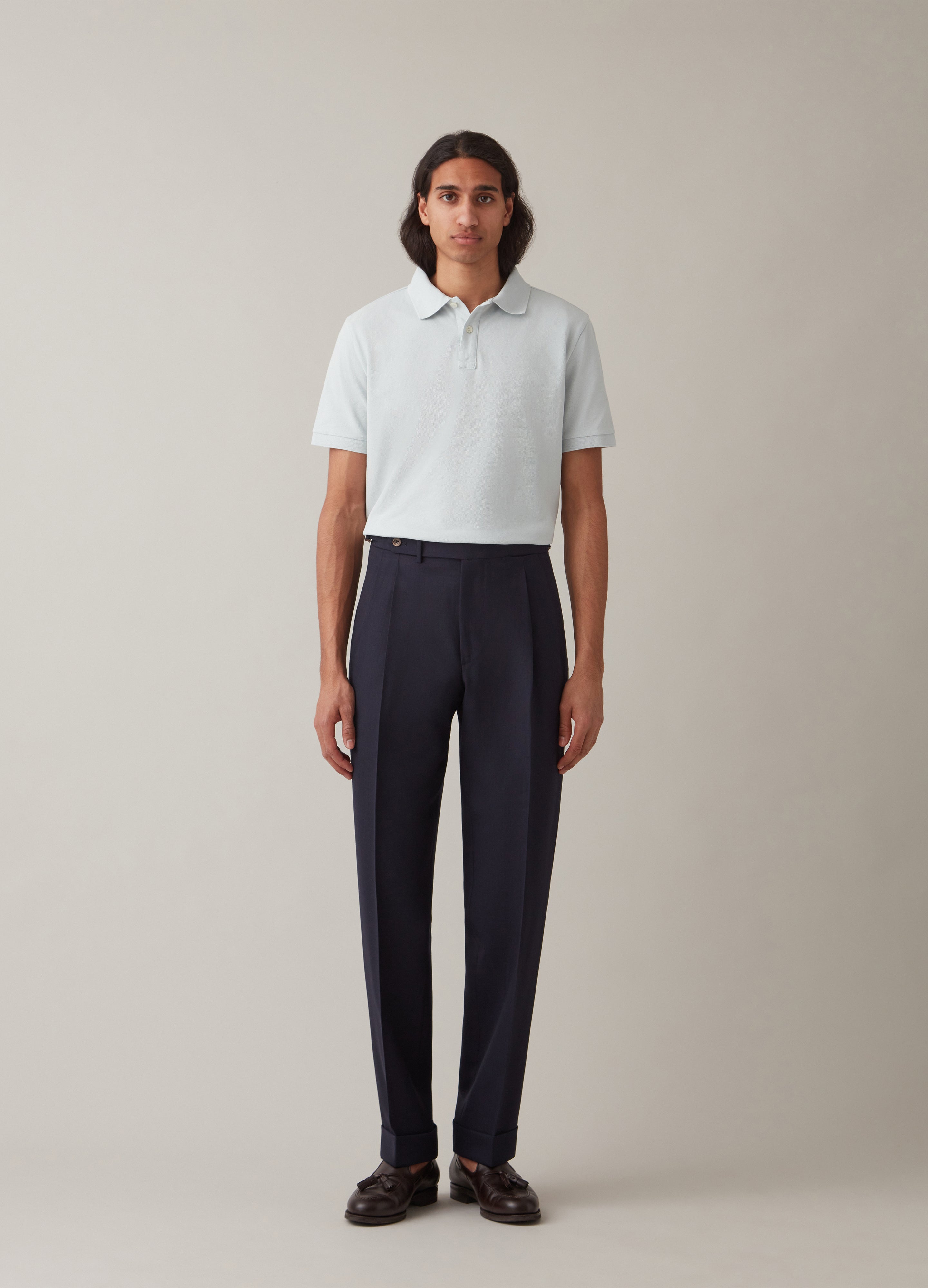 Ture Short Sleeve Polo Shirt - Cloud Blue Berg & Berg