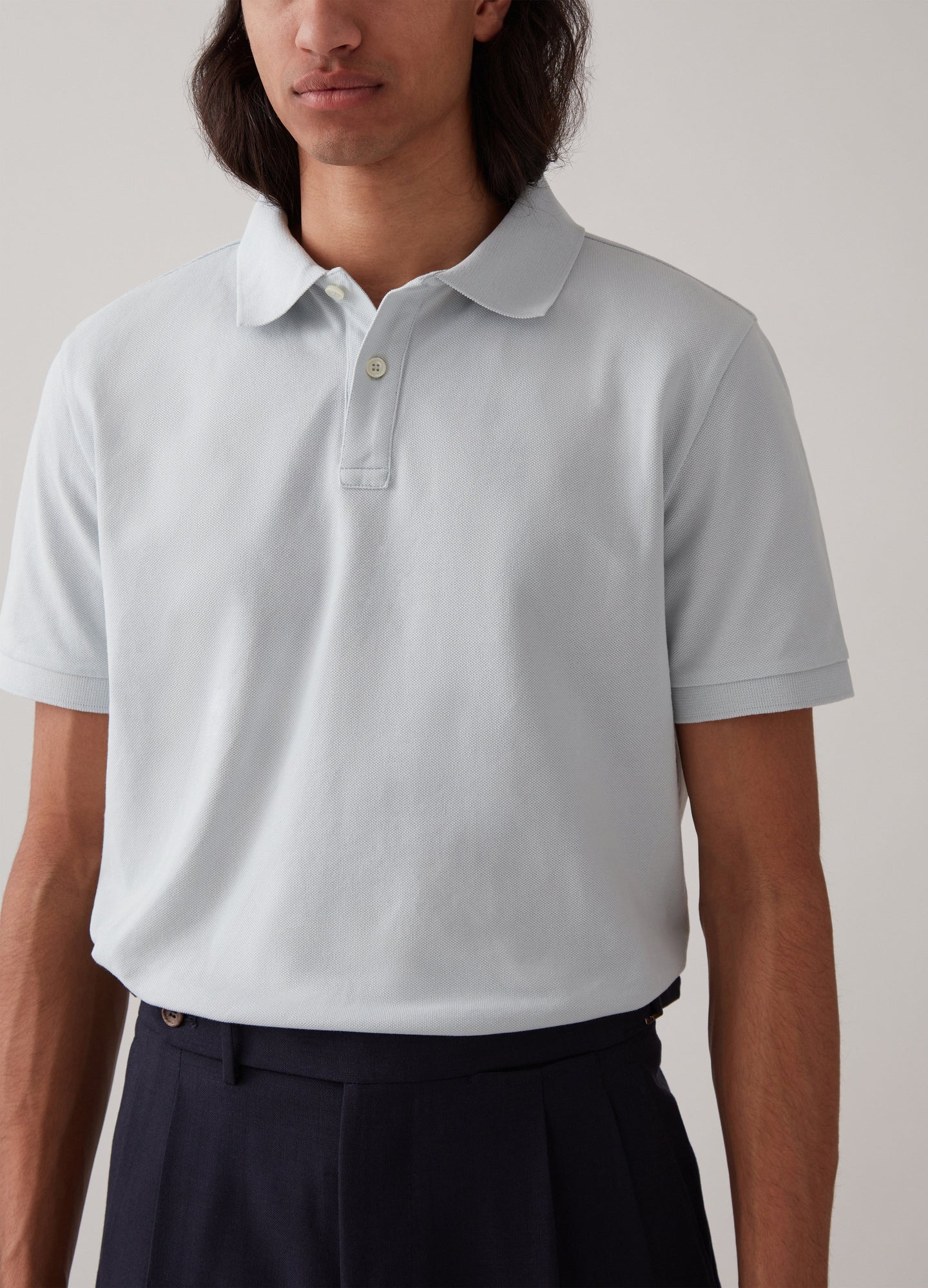 Ture Short Sleeve Polo Shirt - Cloud Blue Berg & Berg