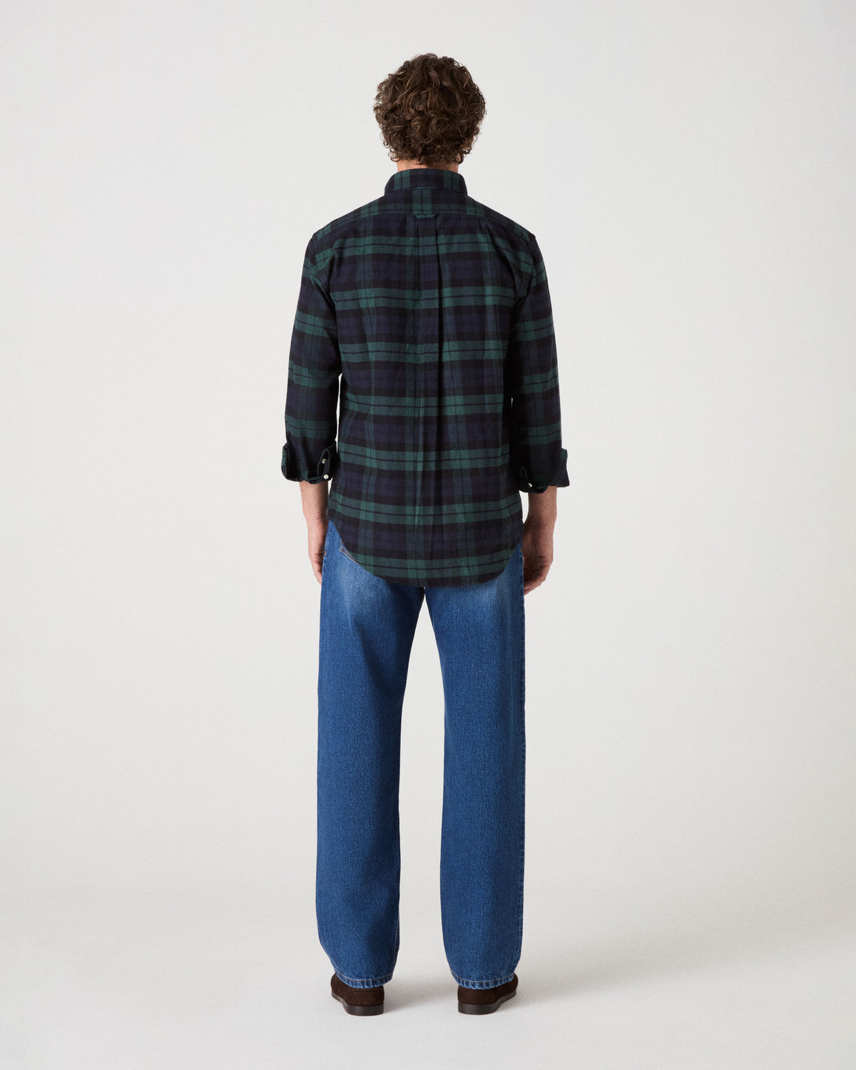 Ferdinand Brushed Twill Shirt - Blackwatch Berg & Berg