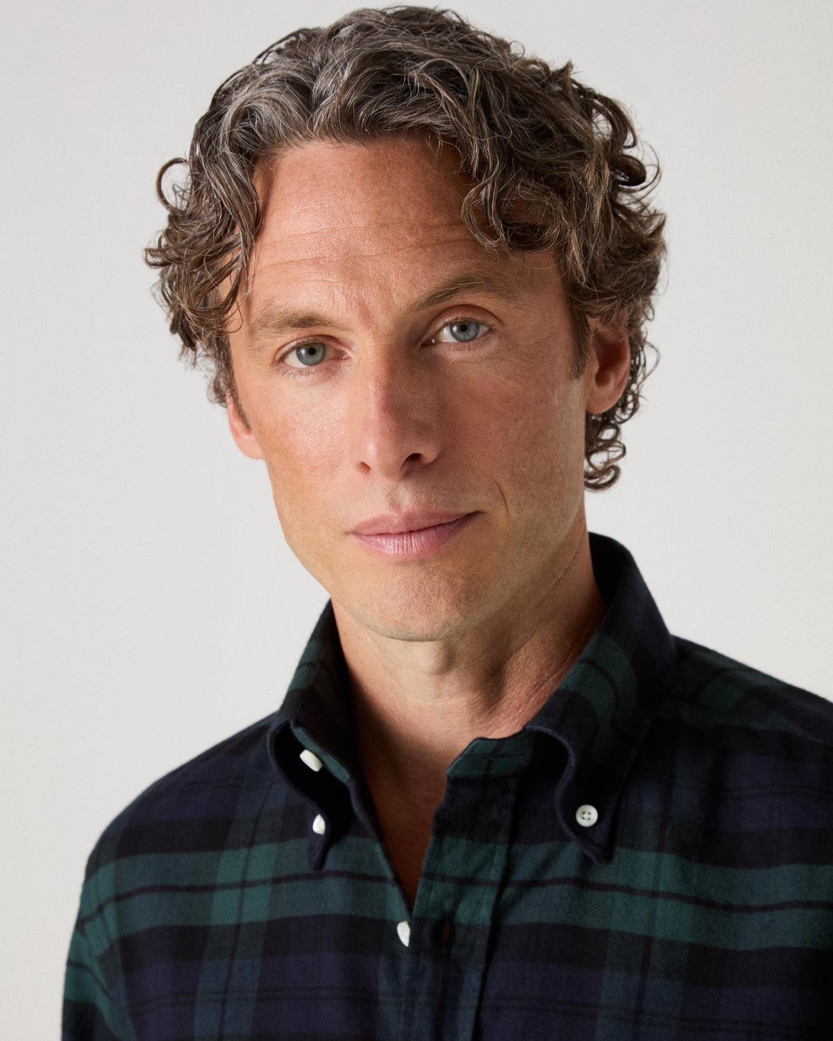 Ferdinand Brushed Twill Shirt - Blackwatch Berg & Berg