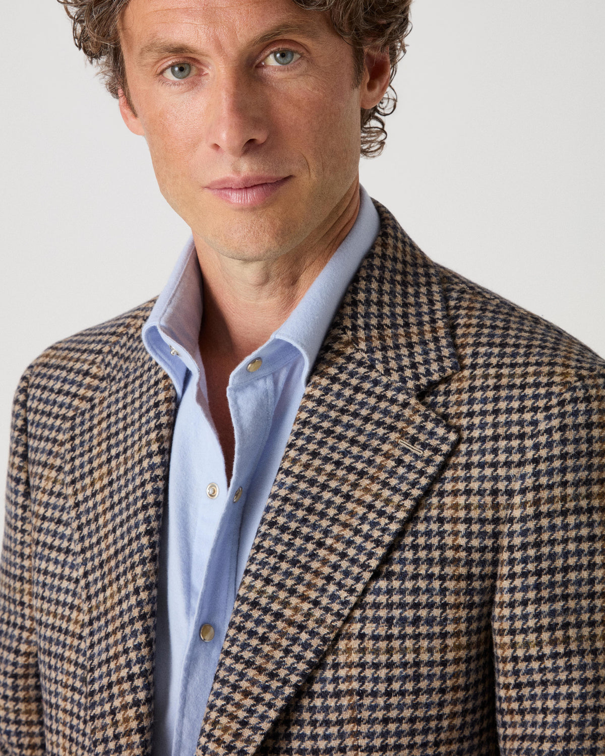 Dag Sport Tweed Jacket - Beige/Blue Berg & Berg