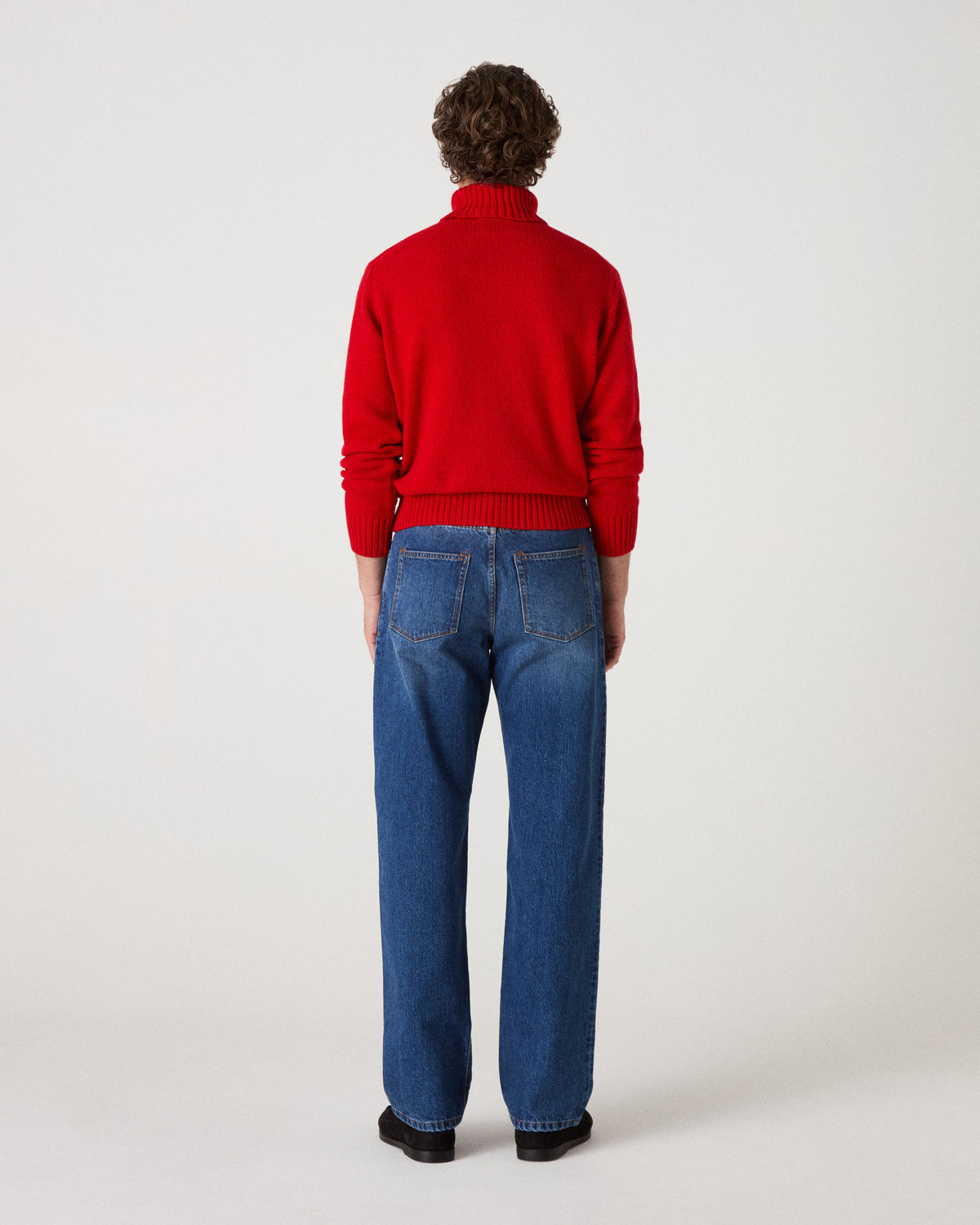 Bernhard Roll Neck Sweater - Barn Red bergbergstore