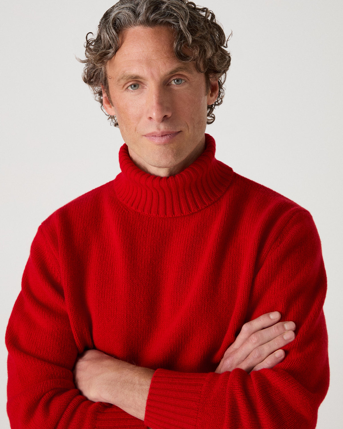 Bernhard Roll Neck Sweater - Barn Red bergbergstore