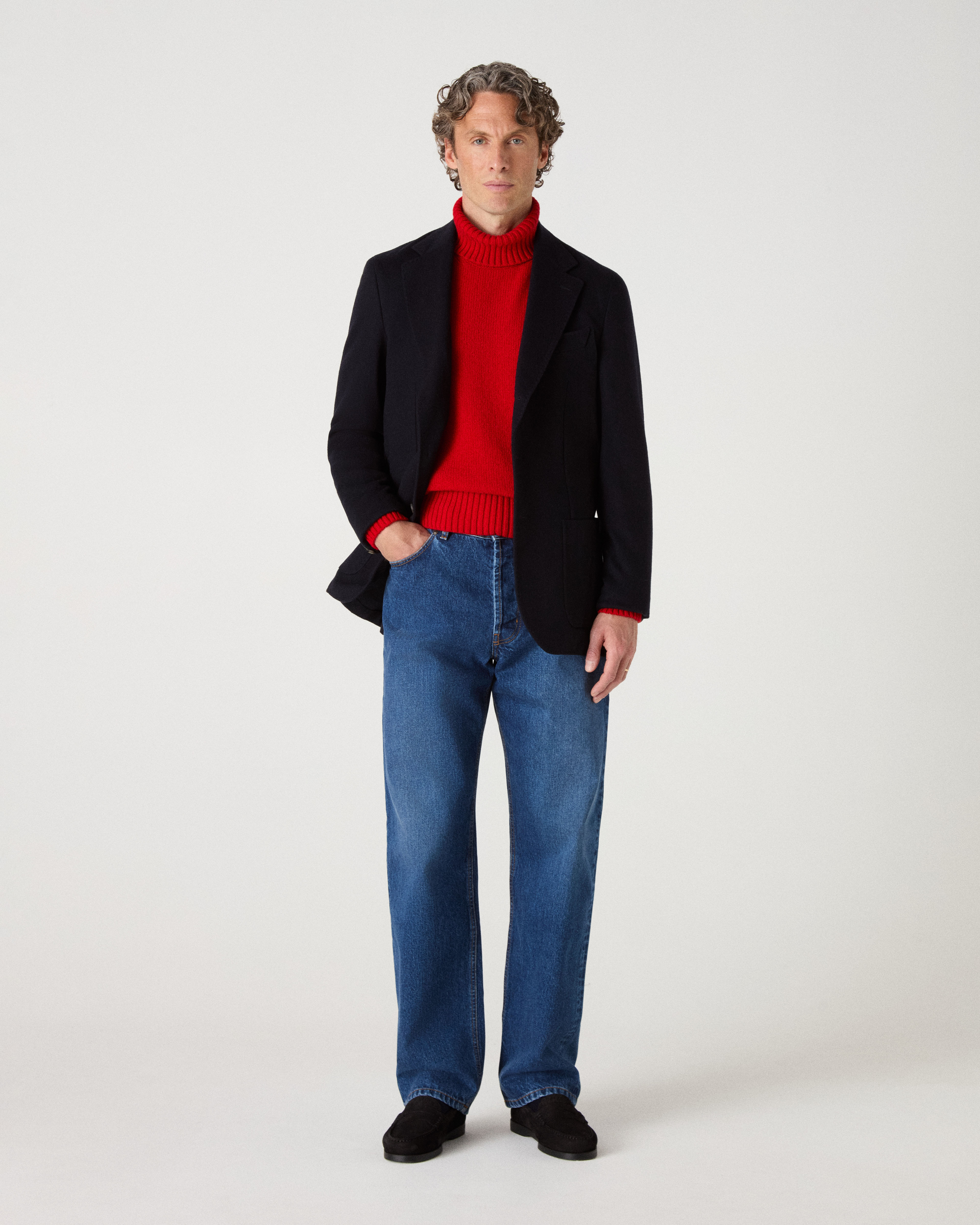 Dante Casual Blazer - Dark Navy Berg & Berg