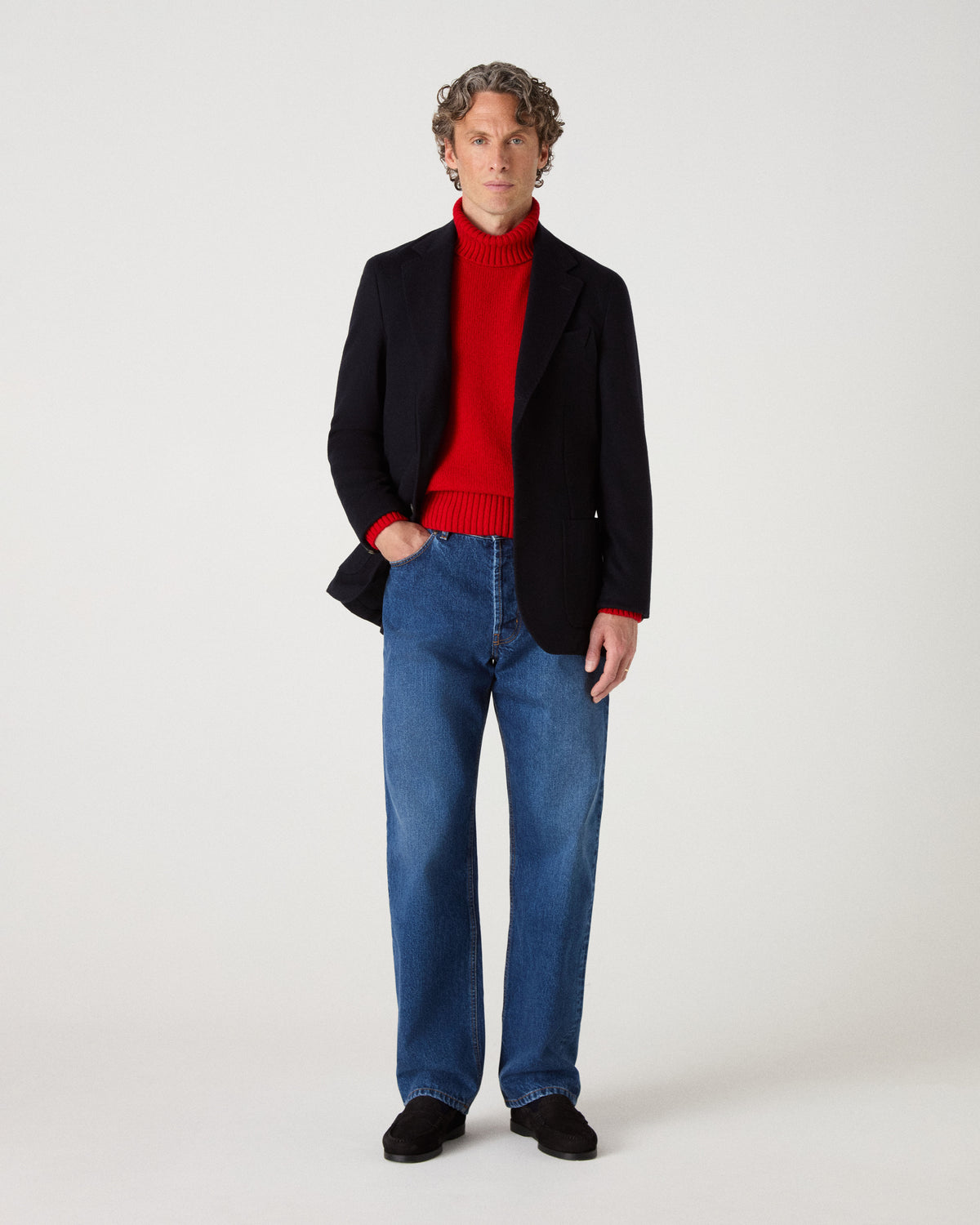 Dante Casual Blazer - Dark Navy Berg & Berg