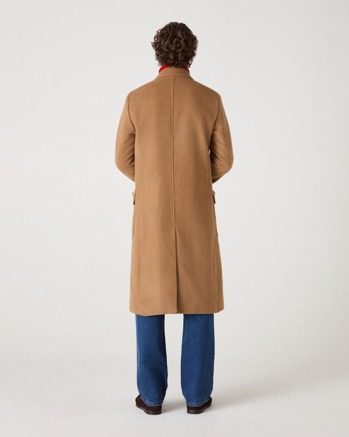 Neo Double Breasted Wool/Camel Coat - Camel Berg & Berg