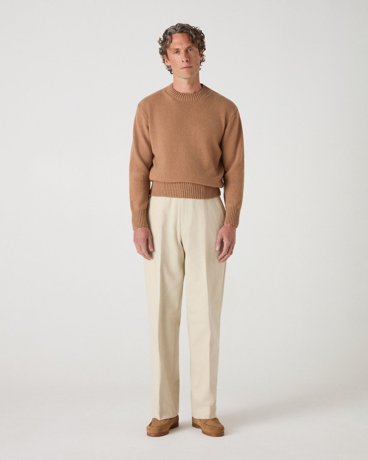 Alfred Cotton Trousers - Cream Berg & Berg