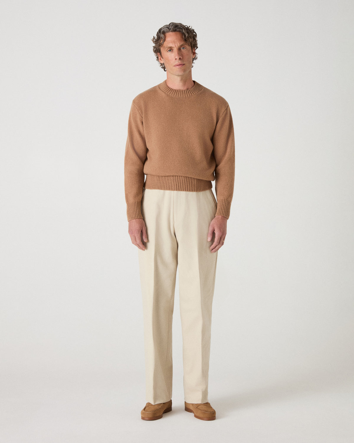 Ben Cashmere Sweater - Camel bergbergstore