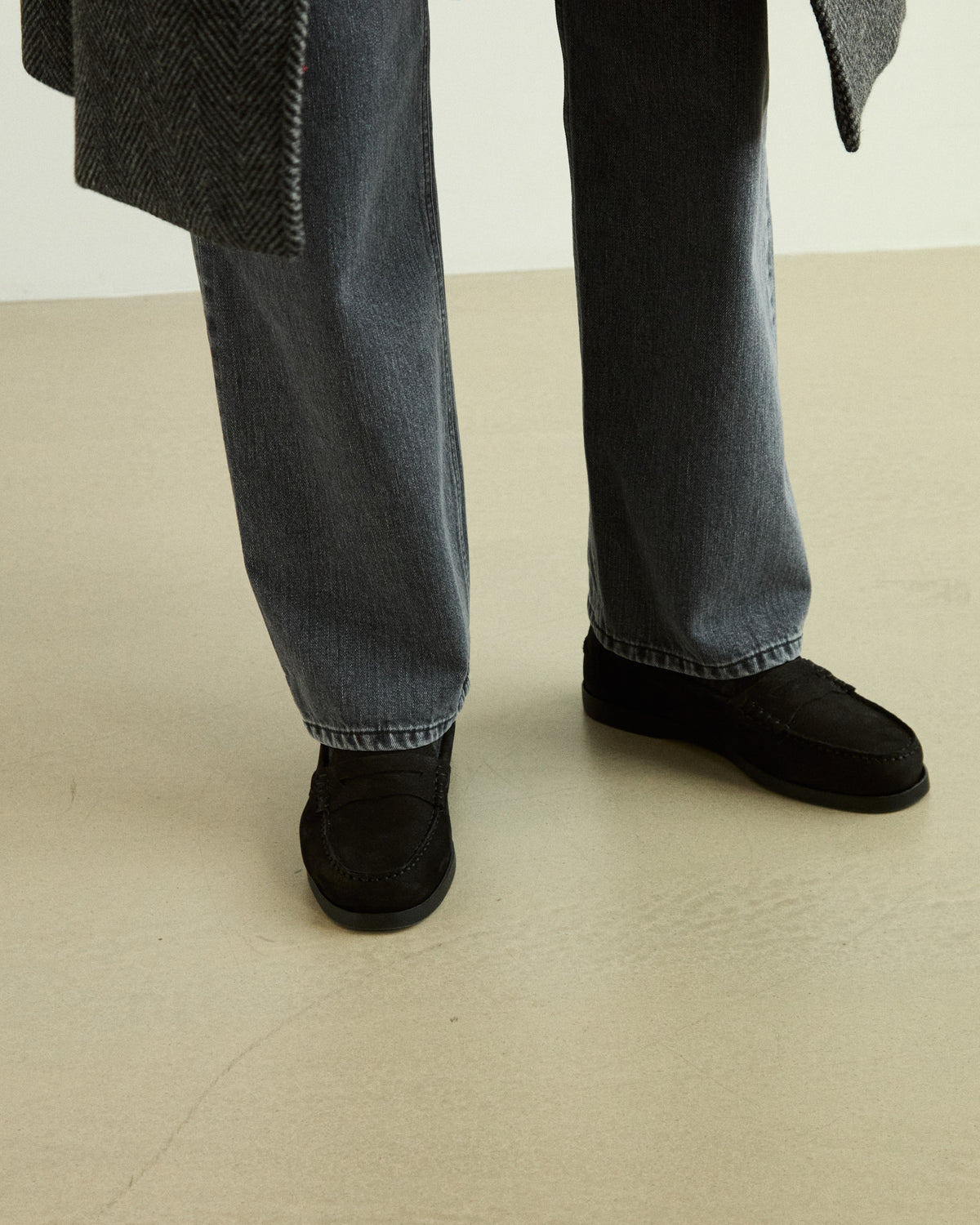 Svante Beef Roll Penny Loafer - Black Grain Berg & Berg