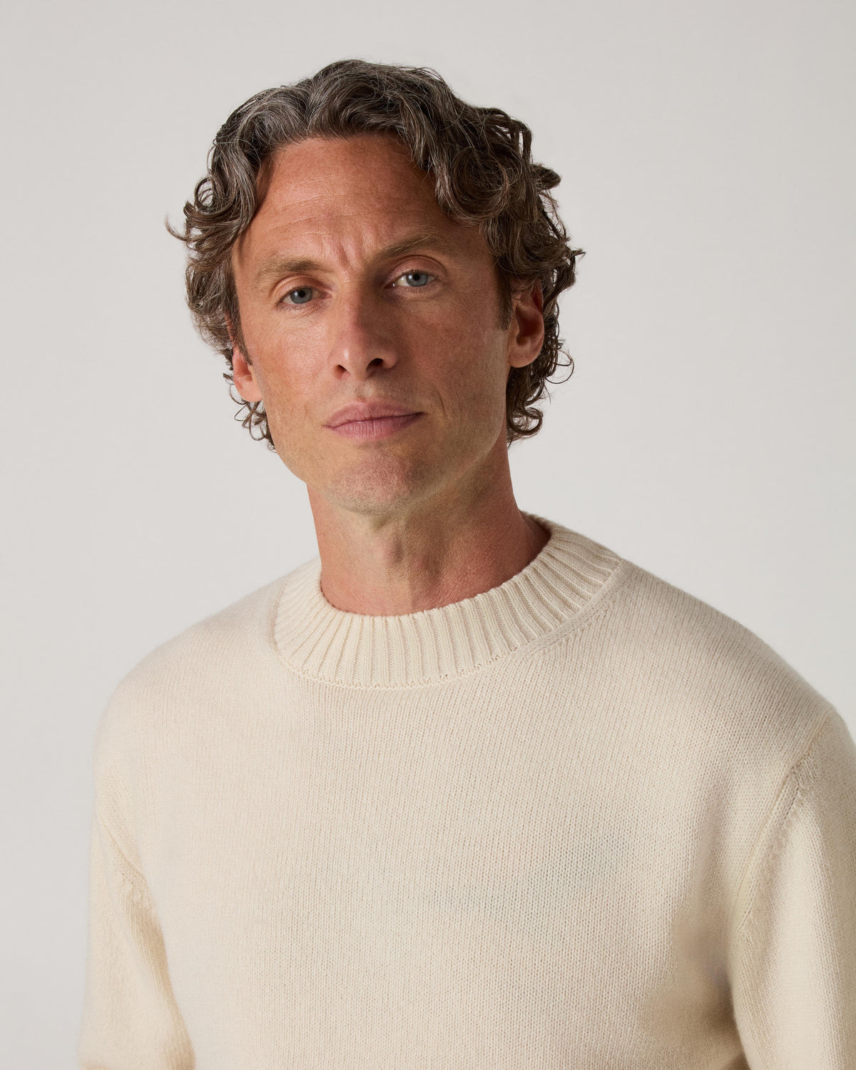 Ben Cashmere Sweater - Cream bergbergstore