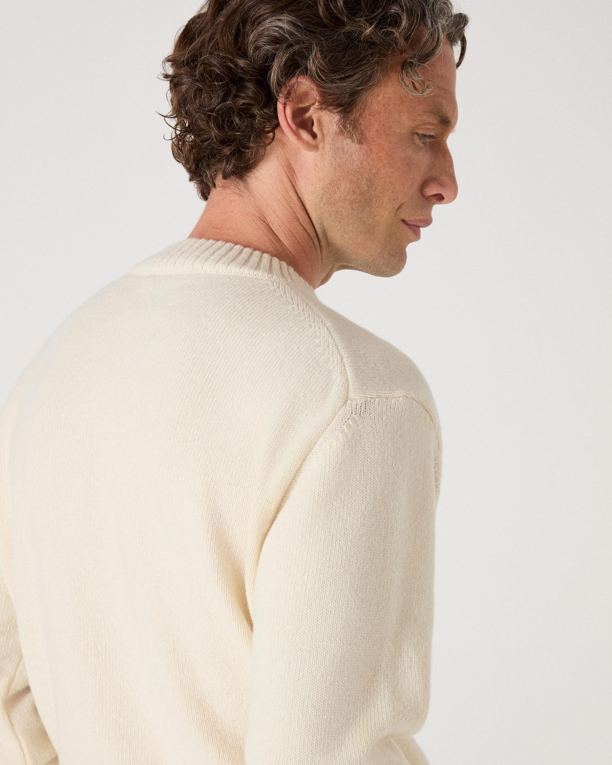 Ben Cashmere Sweater - Cream bergbergstore