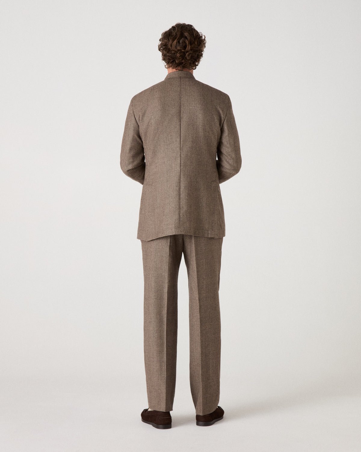 Diego DB Suit - Brown Glencheck Berg & Berg