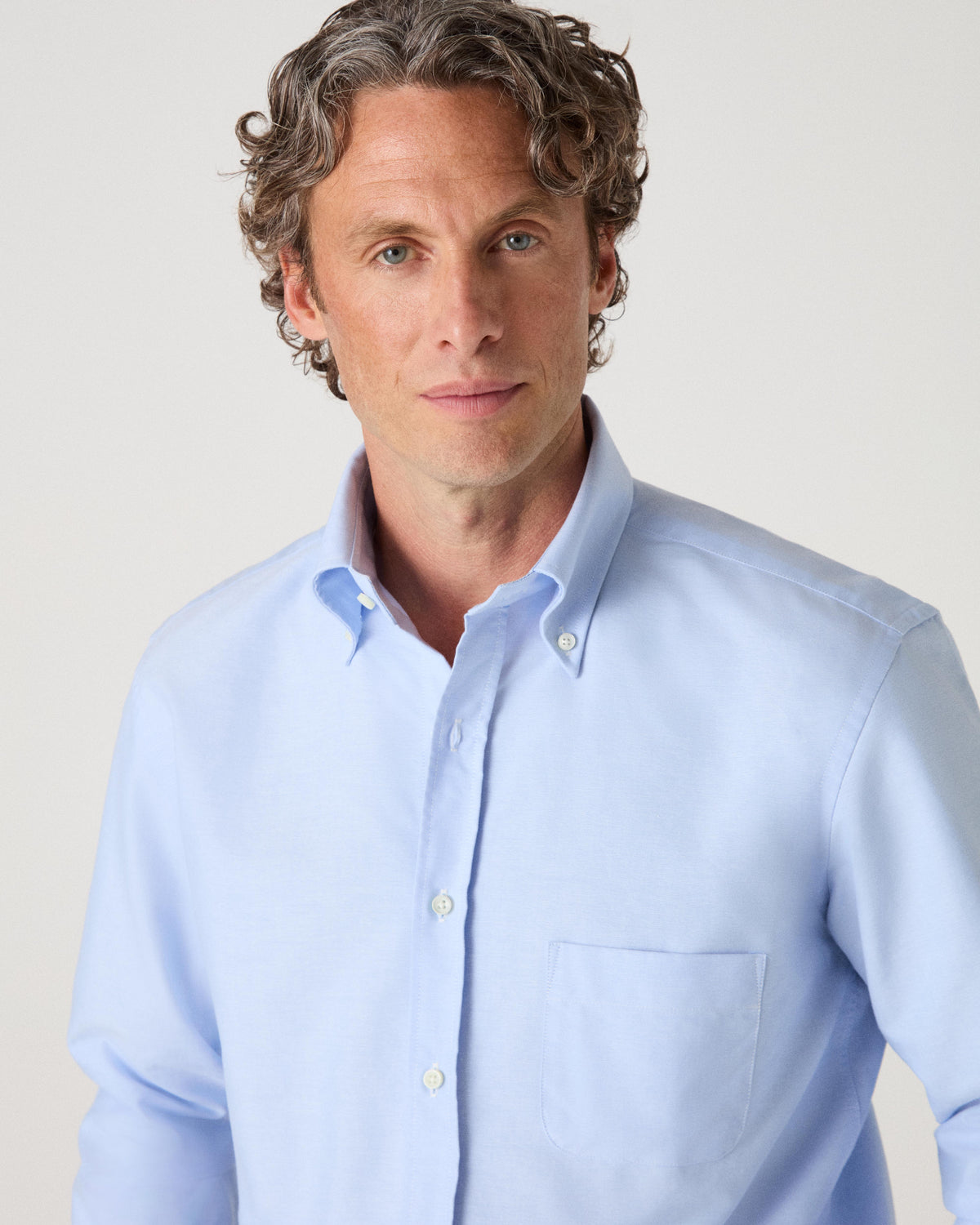 Ferdinand Oxford Button Down Shirt - Light Blue Berg & Berg