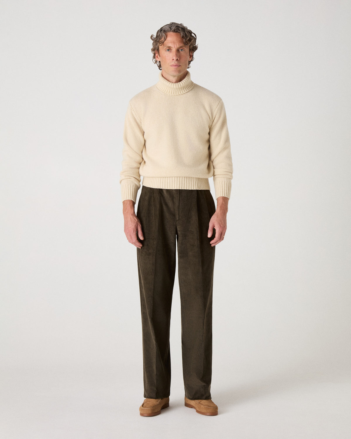 Antonello Corduroy Trousers - Olive Berg & Berg