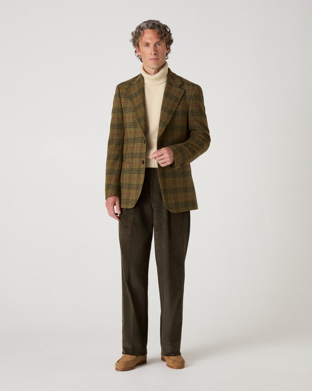 Dag Sport Tweed Jacket - Green Check Berg & Berg