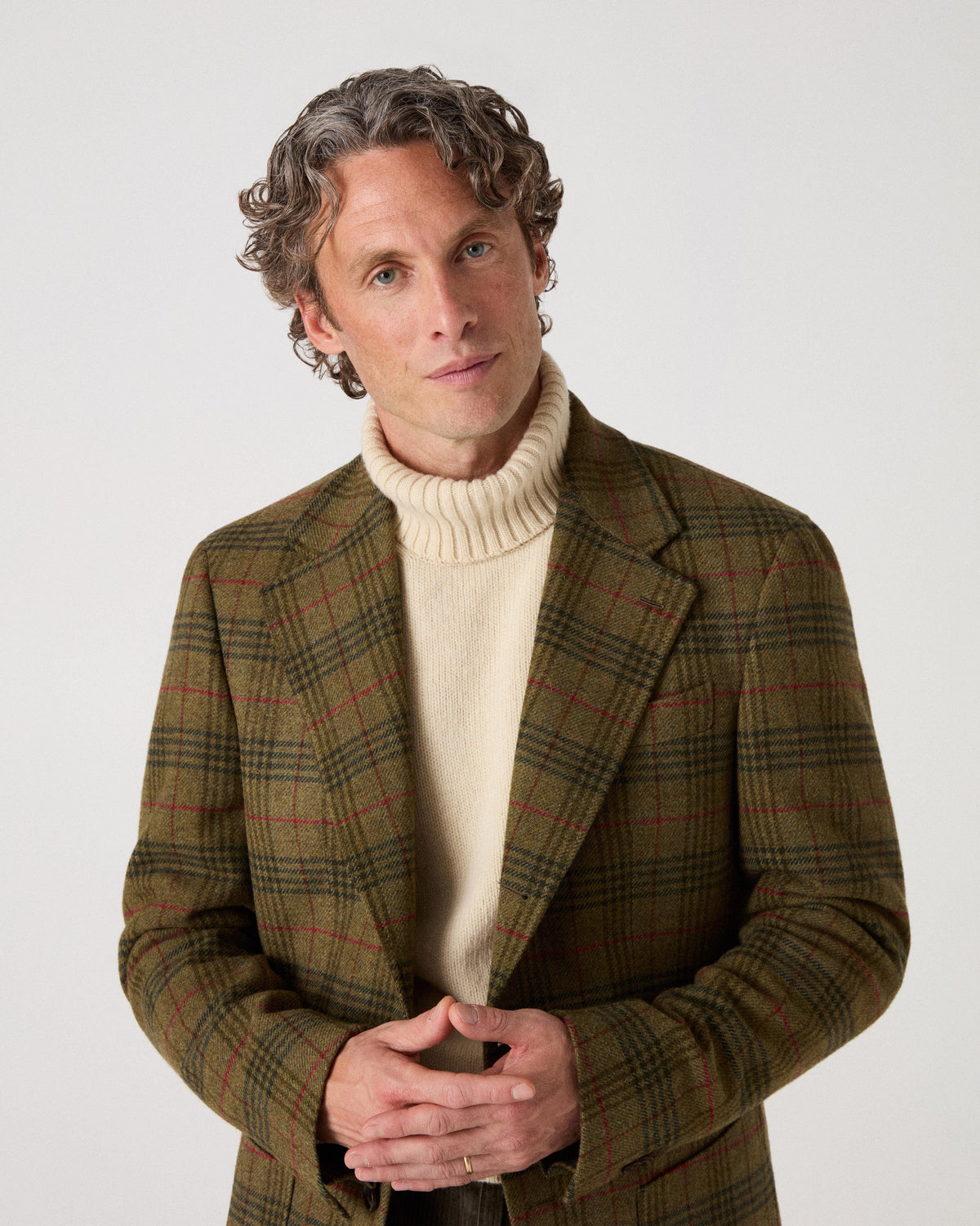 Dag Sport Tweed Jacket - Green Check Berg & Berg