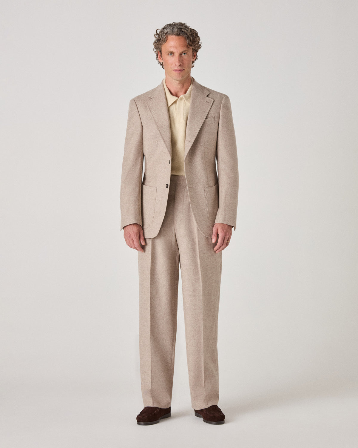 Dag Flannel Suit Jacket - Sand Berg & Berg
