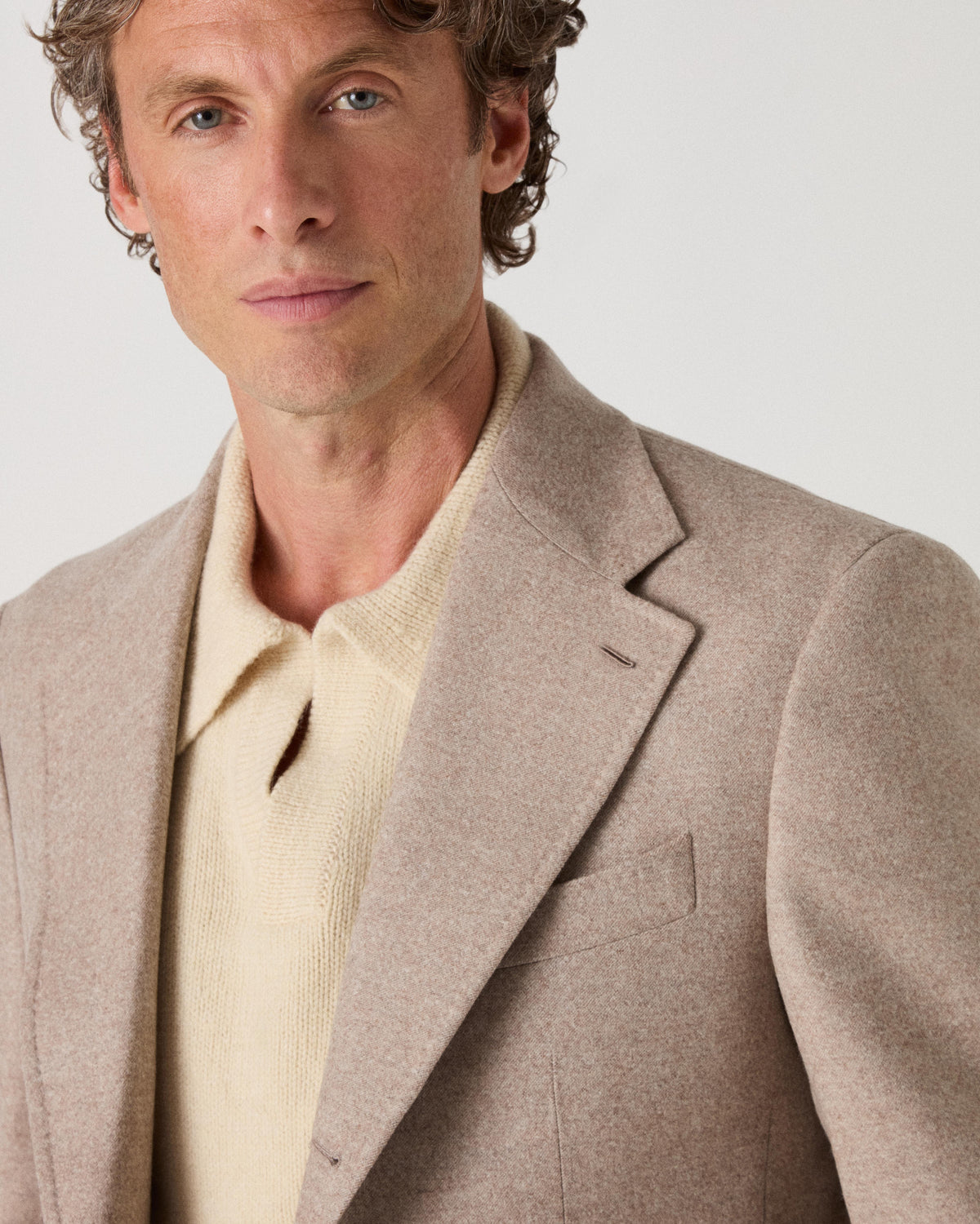 Dag Flannel Suit Jacket - Sand Berg & Berg