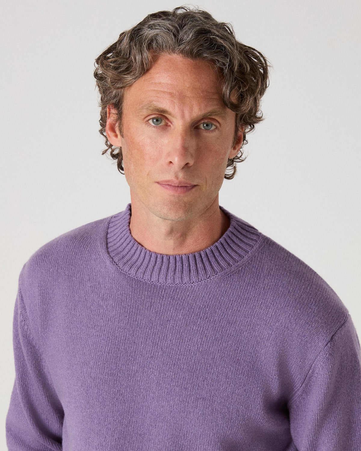 Ben Cashmere Sweater - Pale Violet bergbergstore