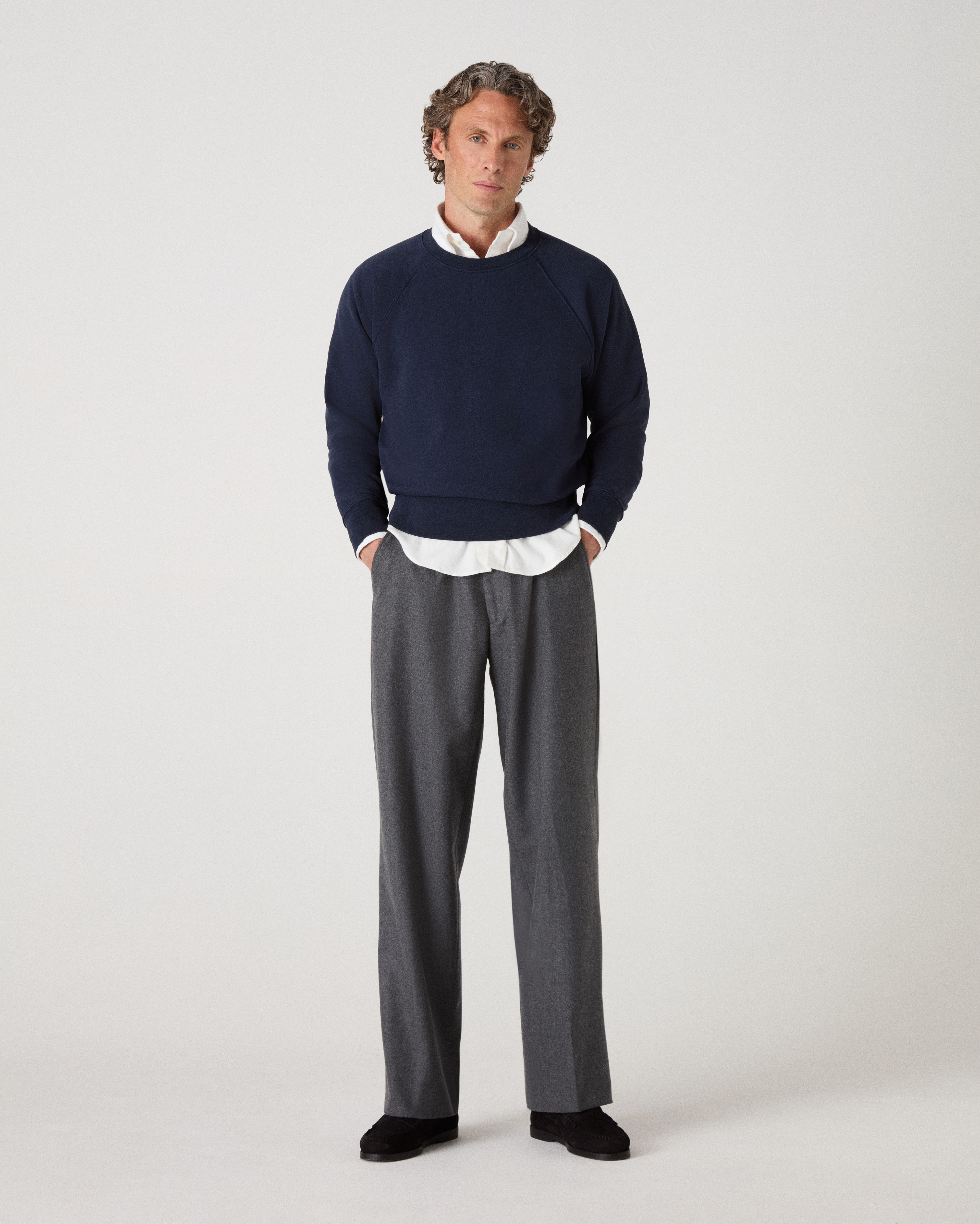Tommy Raglan Sweatshirt - Navy Berg & Berg