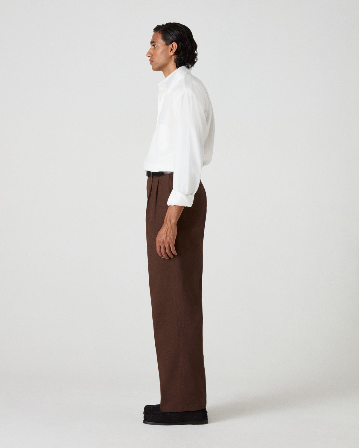 Antonello Cotton Trousers - Cocoa Berg & Berg