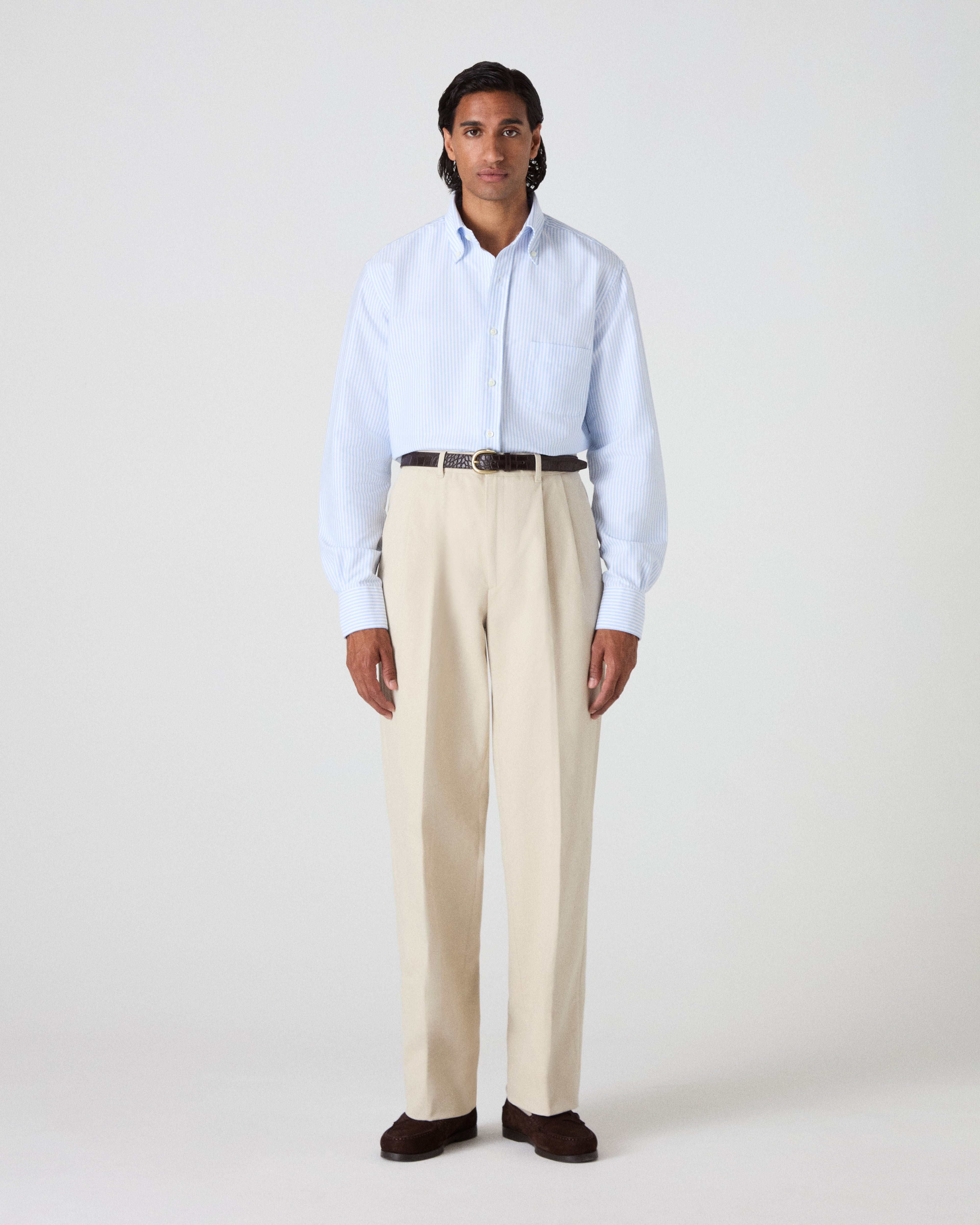 Antonello Cotton Trousers - Cream Berg & Berg