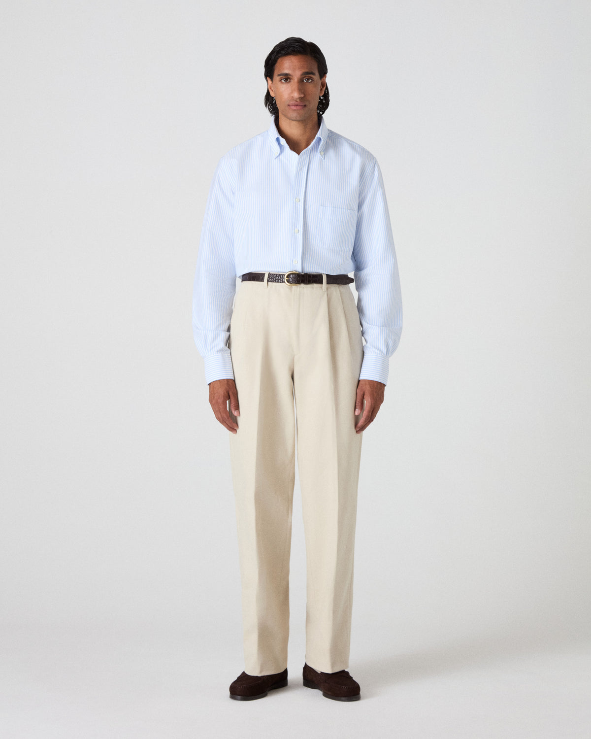 Antonello Cotton Trousers - Cream Berg & Berg