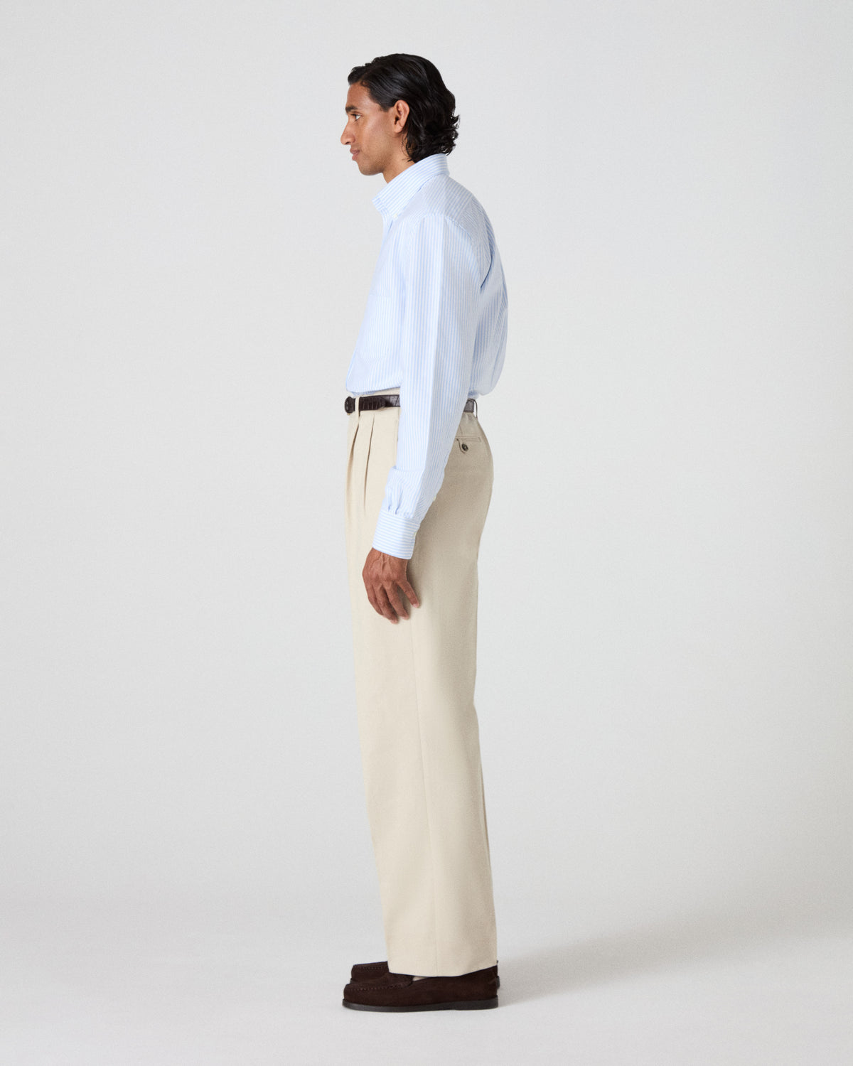 Antonello Cotton Trousers - Cream Berg & Berg