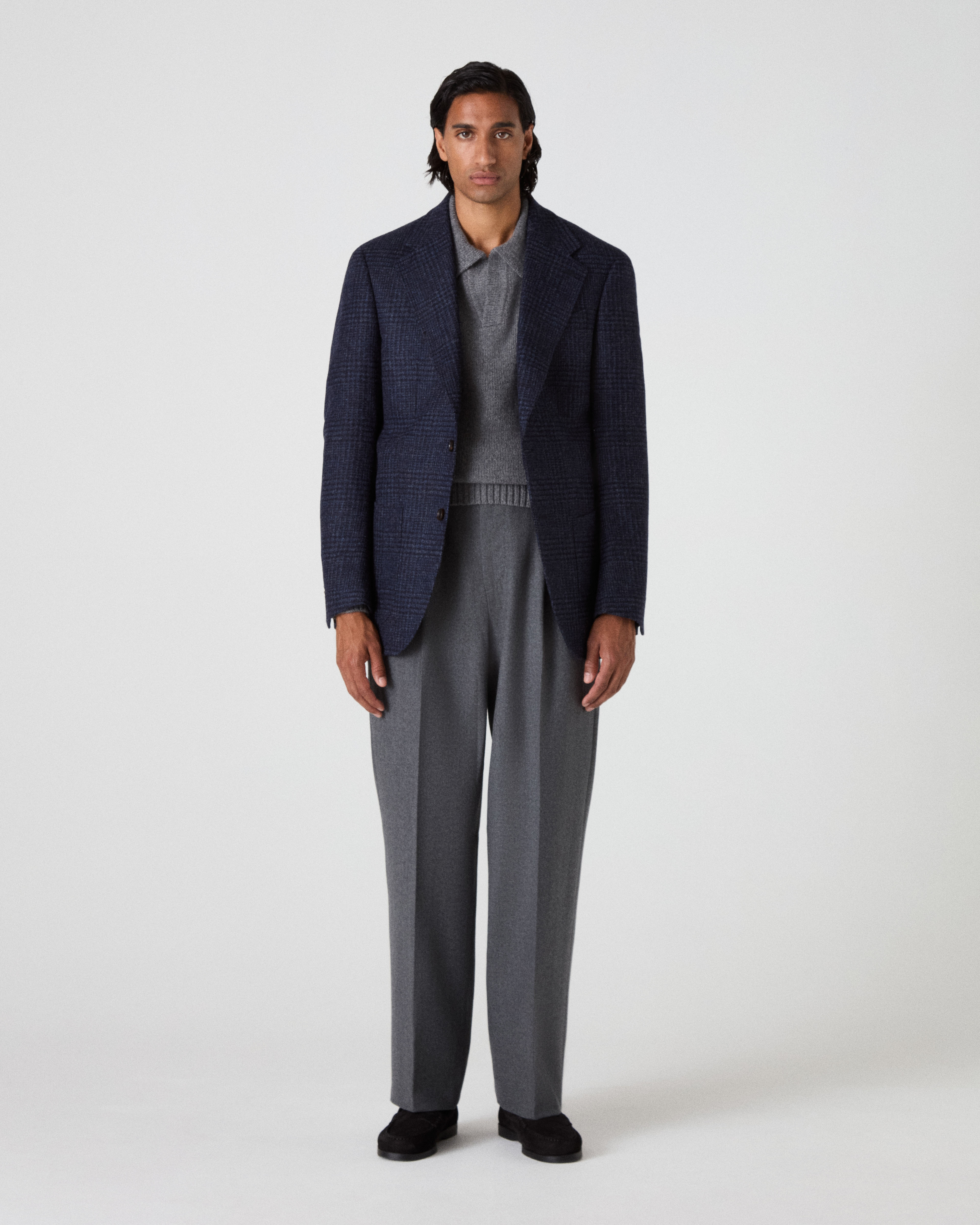 Dag Sport Tweed Jacket - Navy/Blue Glen Berg & Berg