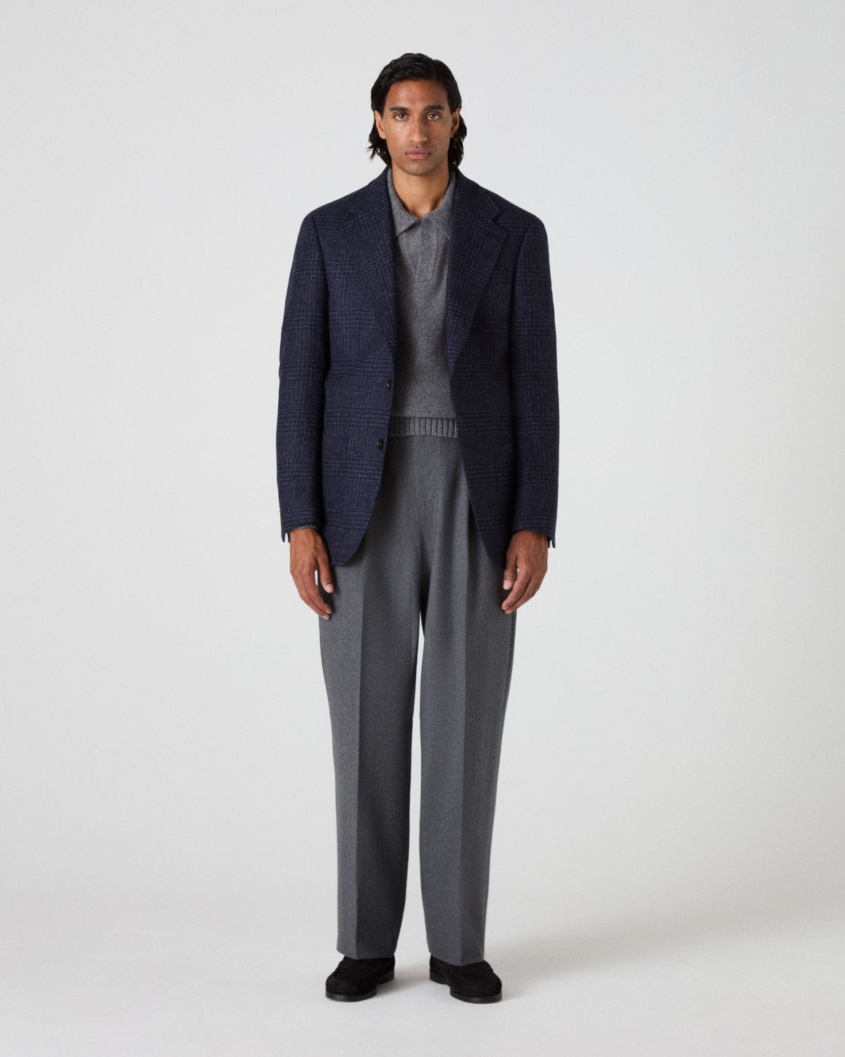 Dag Sport Tweed Jacket - Navy/Blue Glen Berg & Berg