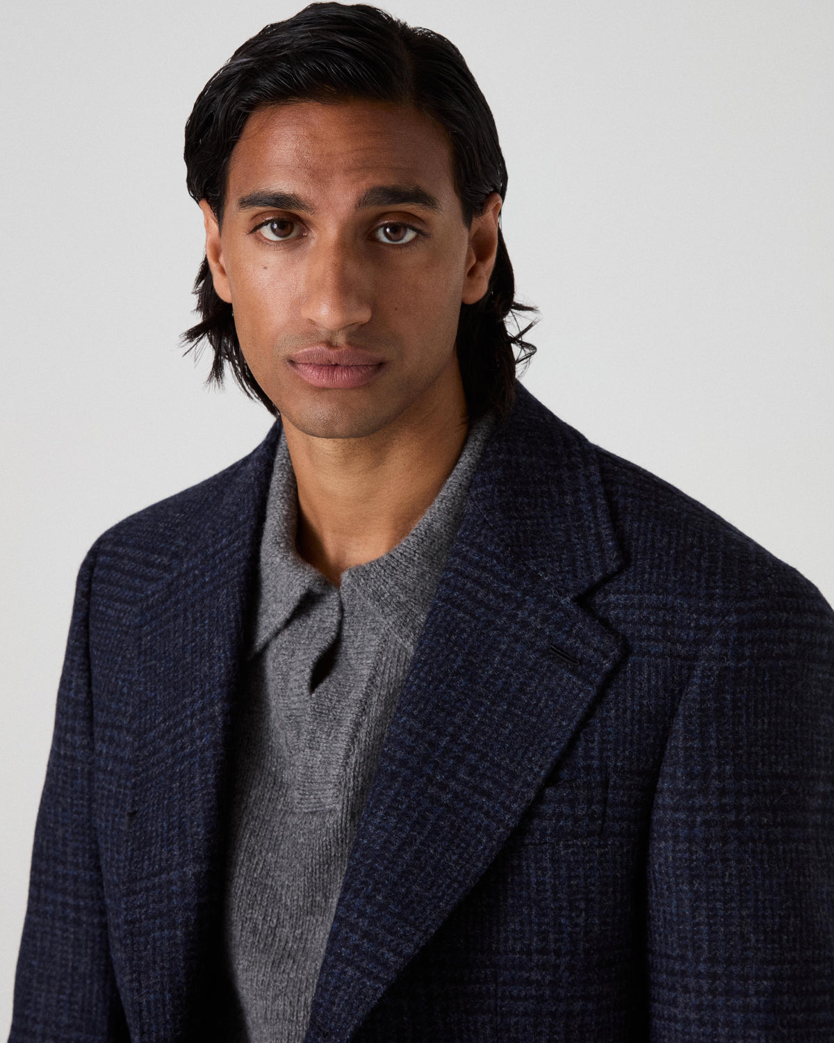 Dag Sport Tweed Jacket - Navy/Blue Glen Berg & Berg