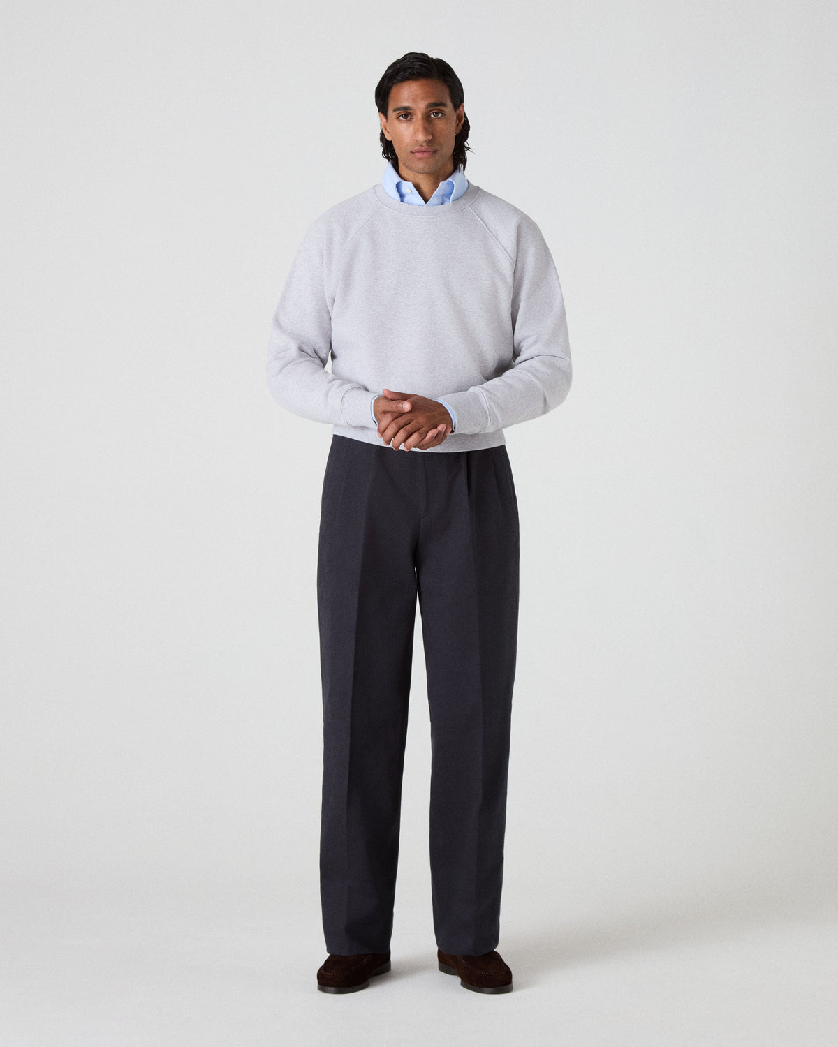 Alfred Cotton Trousers - Dark Navy Berg & Berg