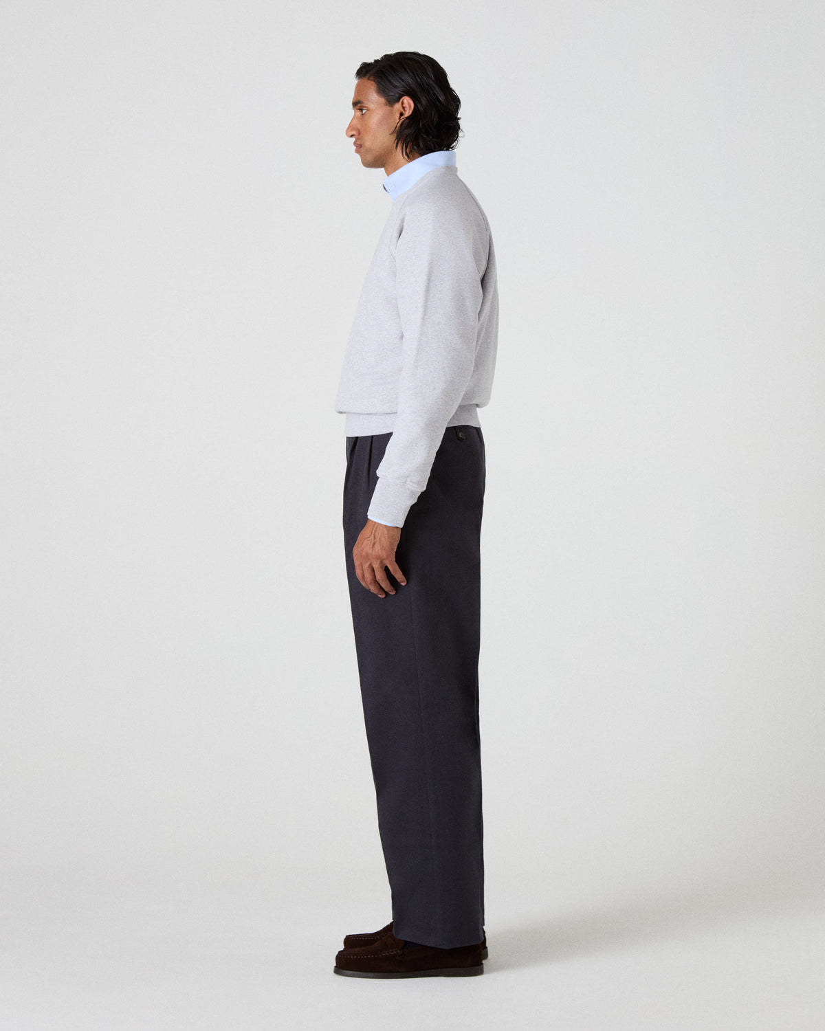Alfred Cotton Trousers - Dark Navy Berg & Berg