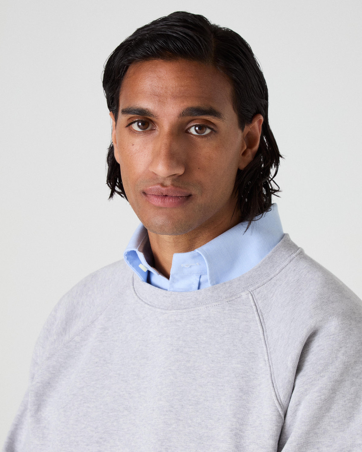 Tommy Raglan Sweatshirt - Grey Melange Berg & Berg