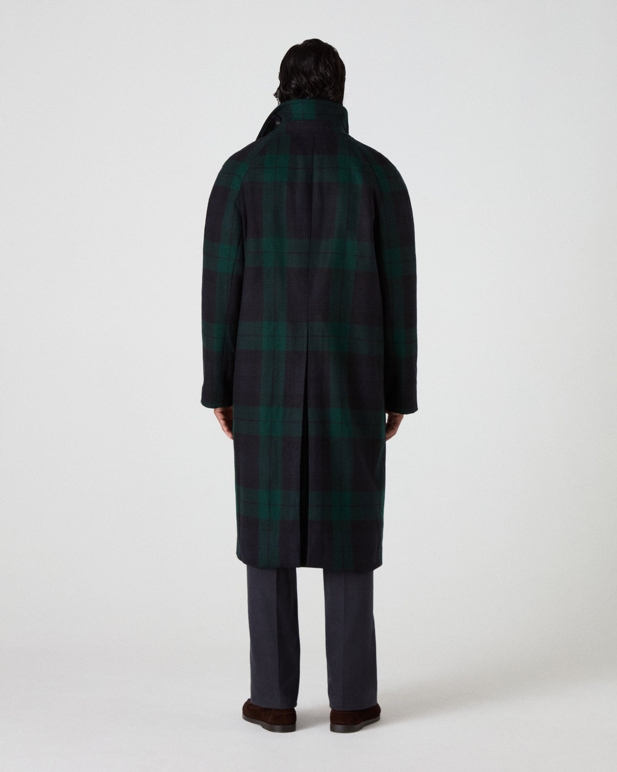 Nelson II Tweed Raglan Coat - Blackwatch Berg & Berg