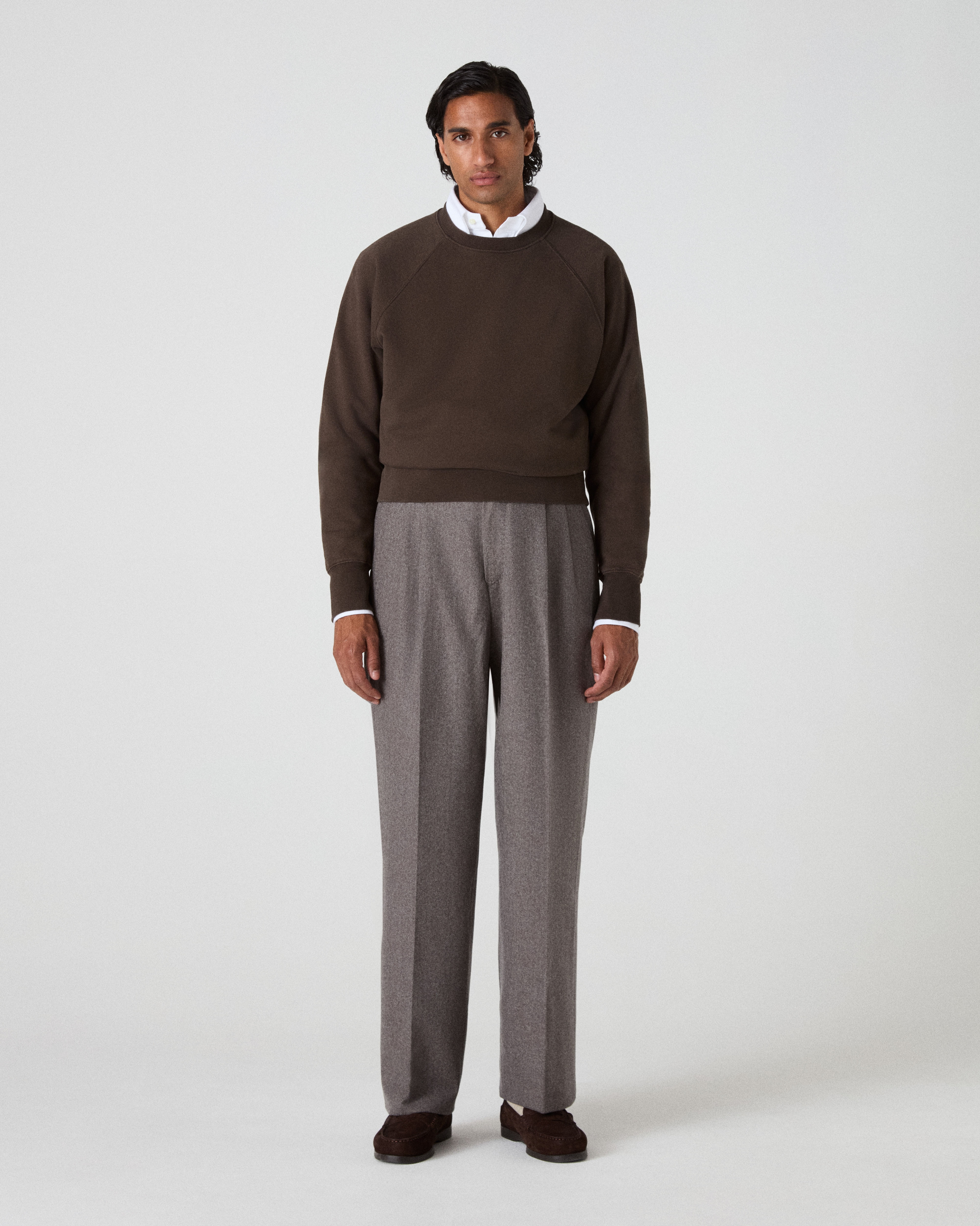 August Flannel Trousers - Taupe Berg & Berg