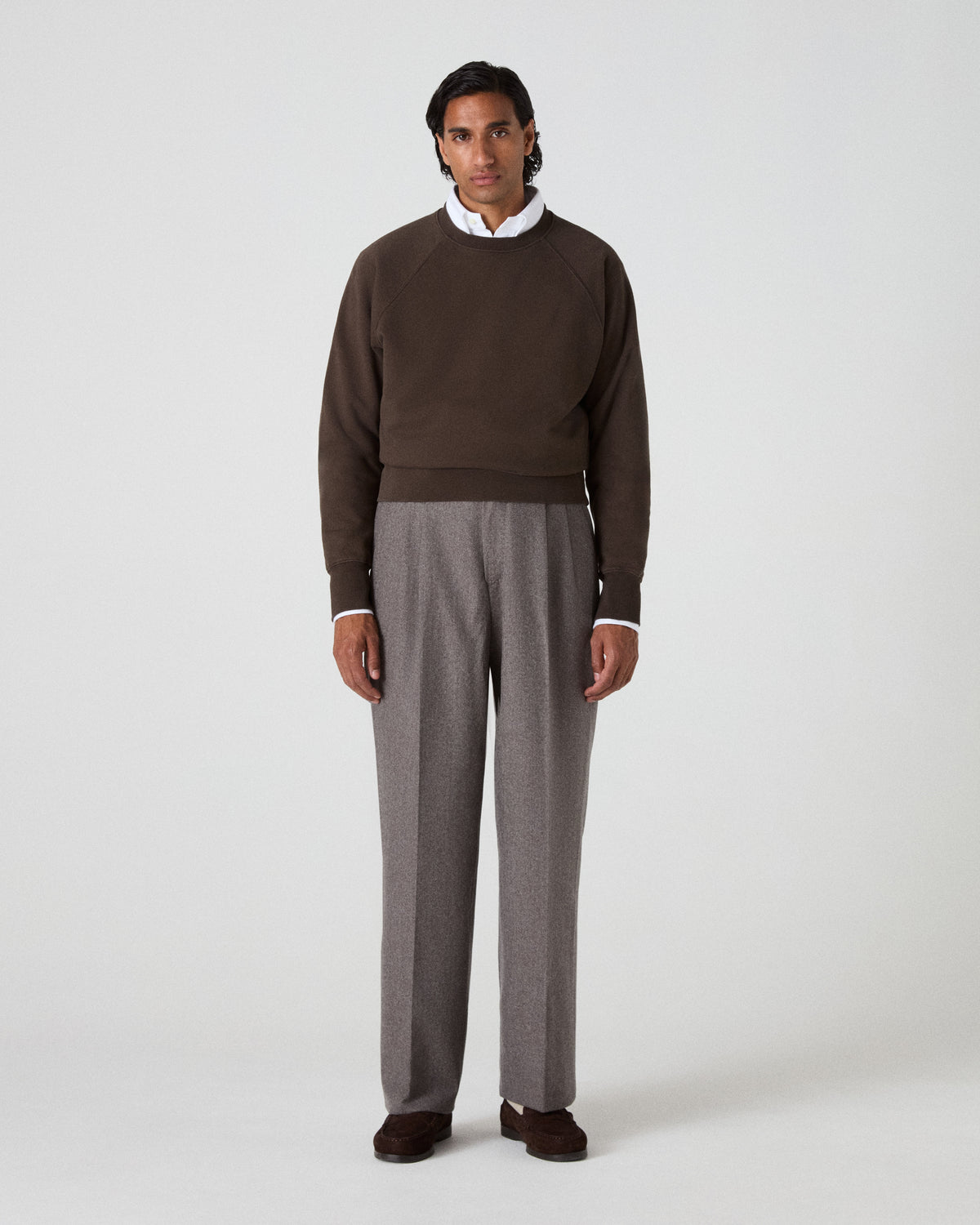 August Flannel Trousers - Taupe Berg & Berg