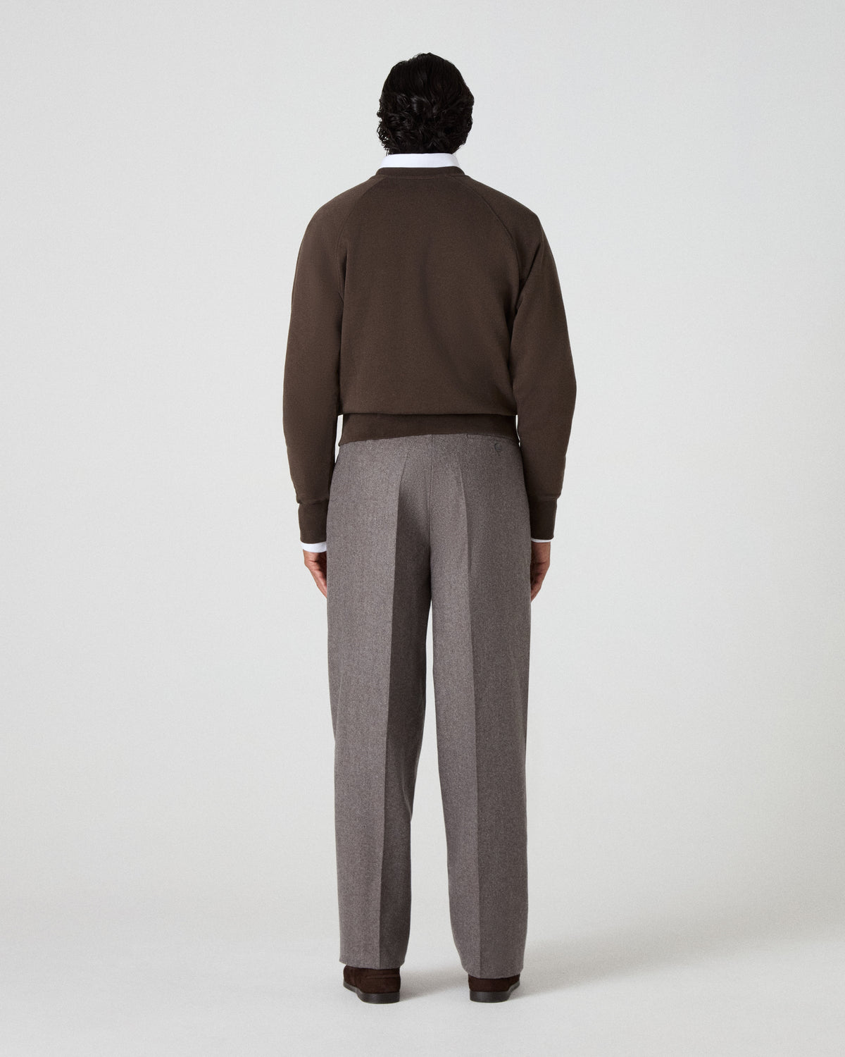 August Flannel Trousers - Taupe Berg & Berg
