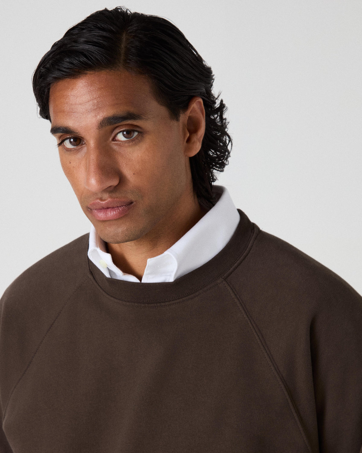 Tommy Raglan Sweatshirt - Dark Chocolate Berg & Berg