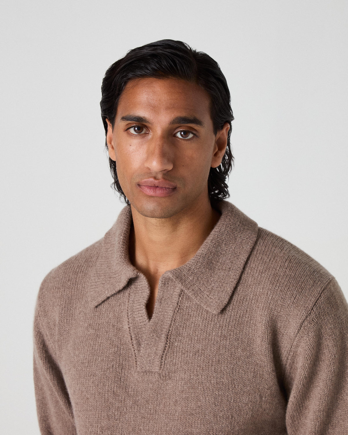 Benny Wool/Cashmere Polo - Hazel bergbergstore