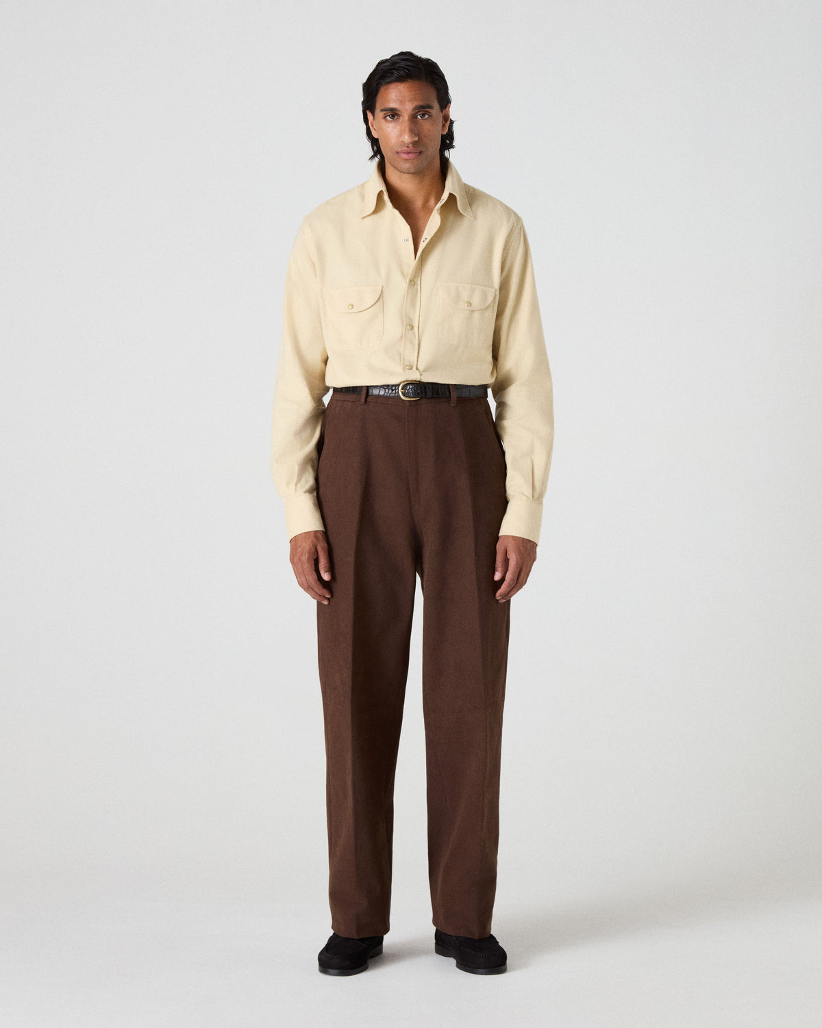 Alfred Cotton Trousers - Cocoa Berg & Berg