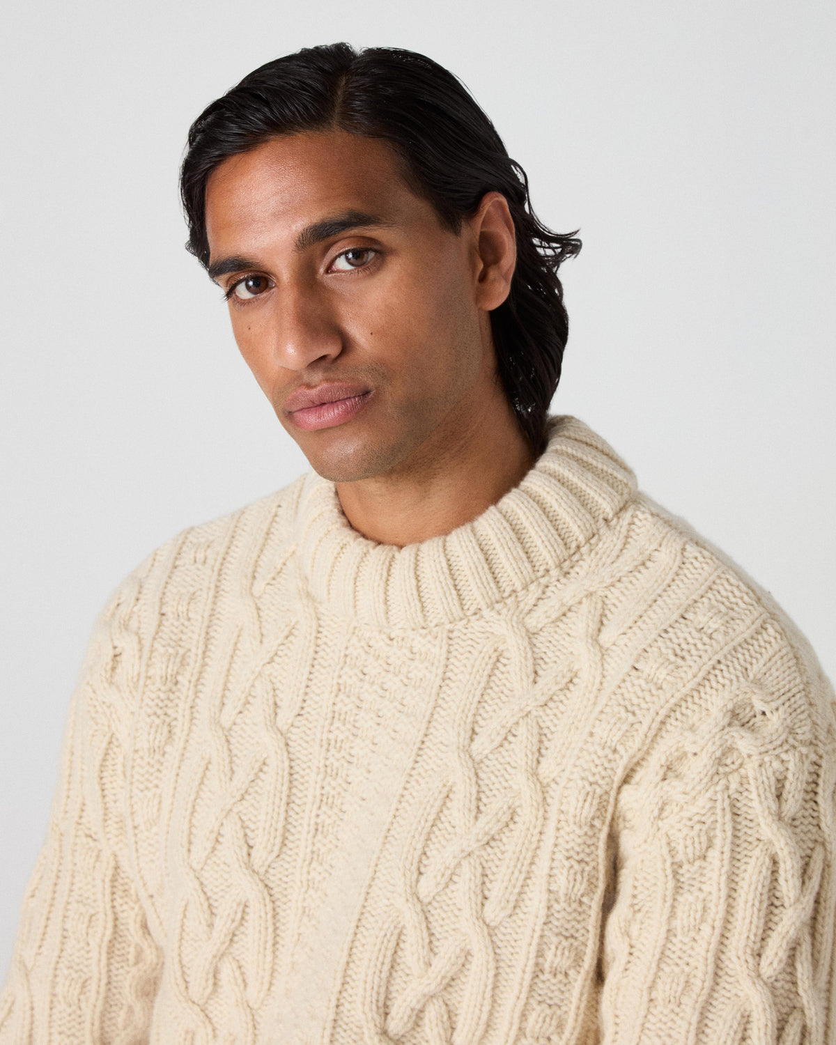 Brian Aran Sweater - Cream bergbergstore