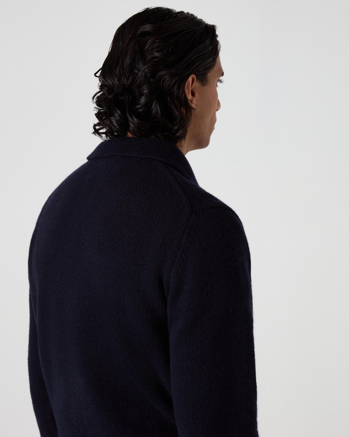 Benny Wool/Cashmere Polo - Navy bergbergstore