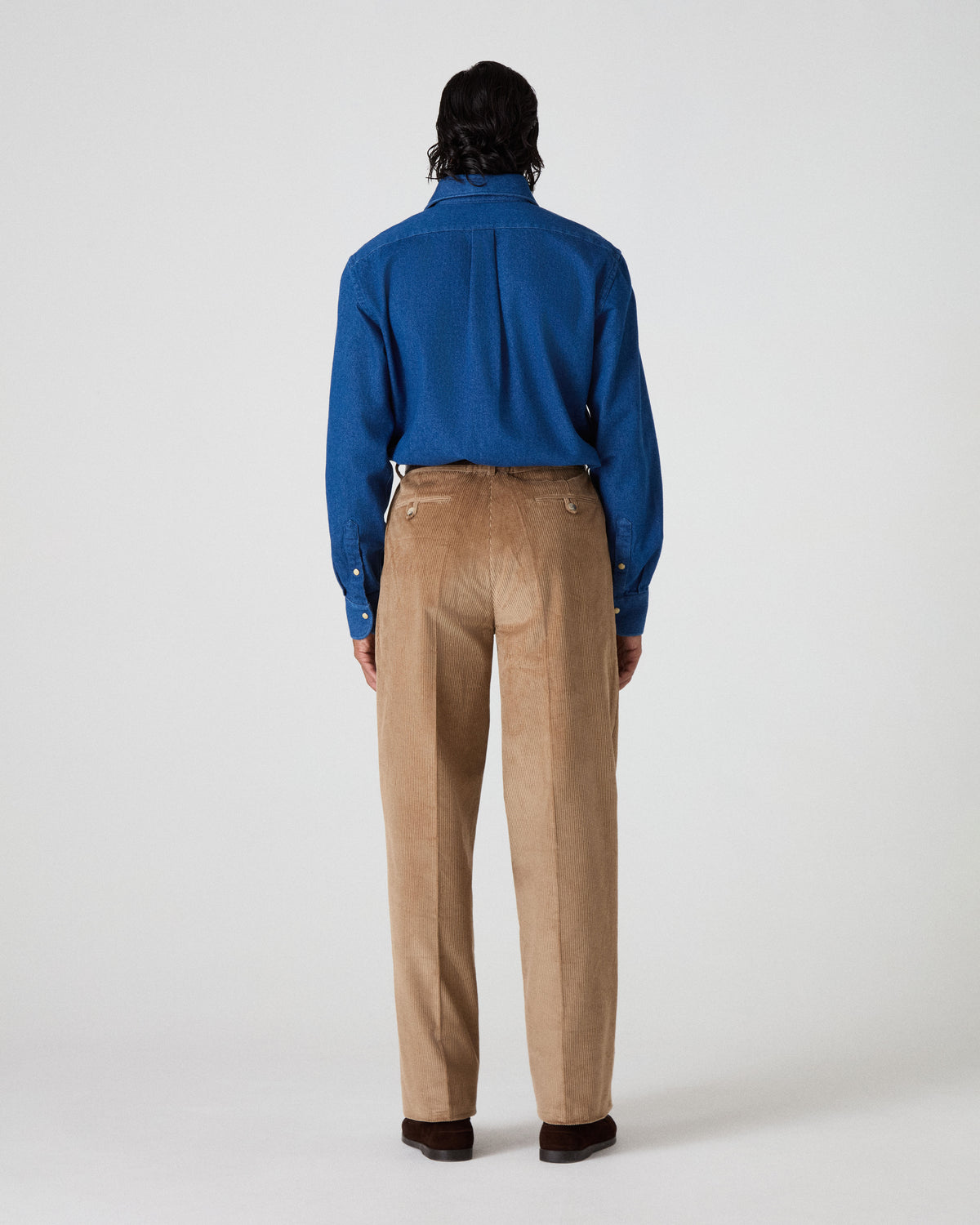 Fernando Western Shirt - Mid Blue Wash Berg & Berg