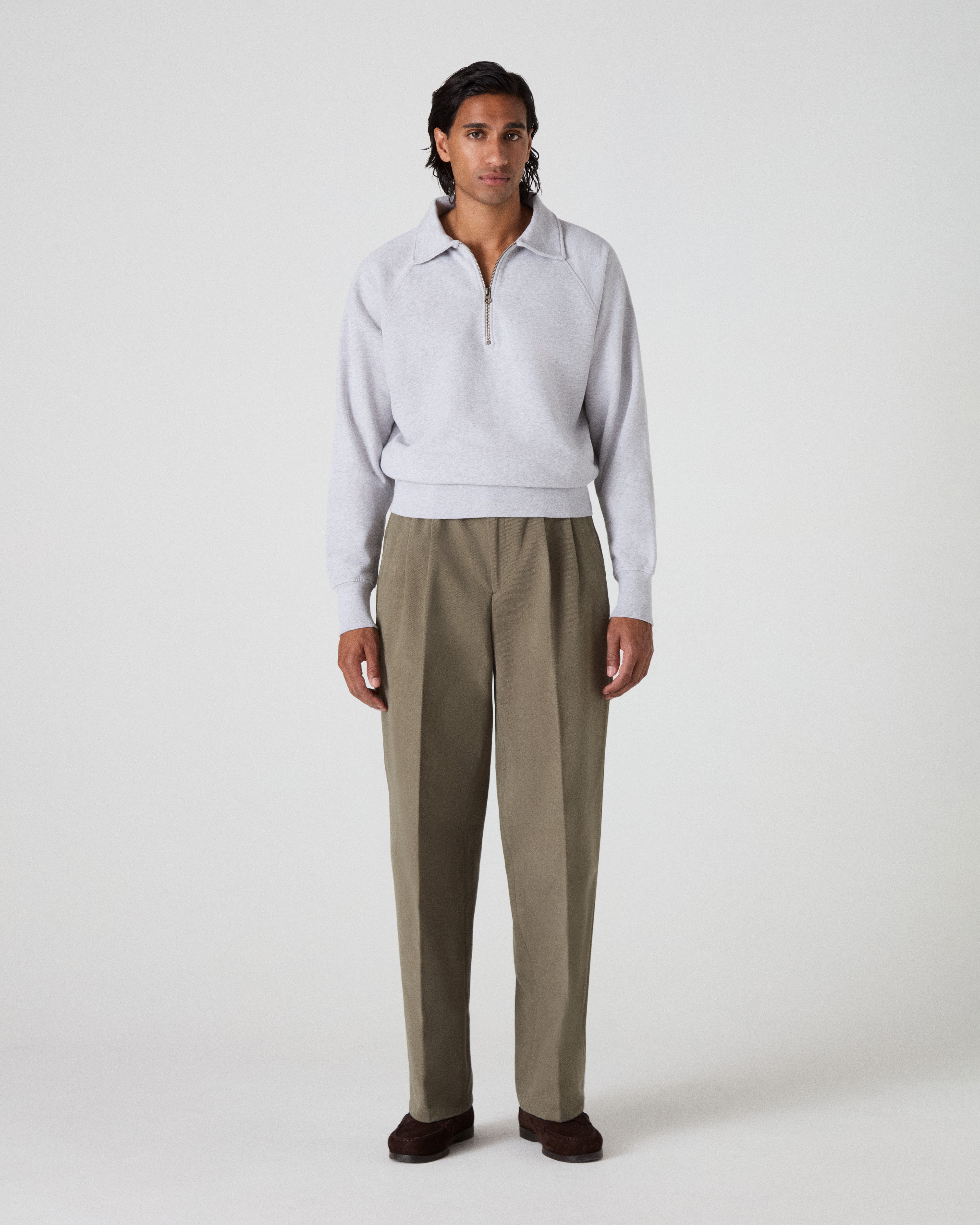 Antonello Cotton Trousers - Lovat Berg & Berg